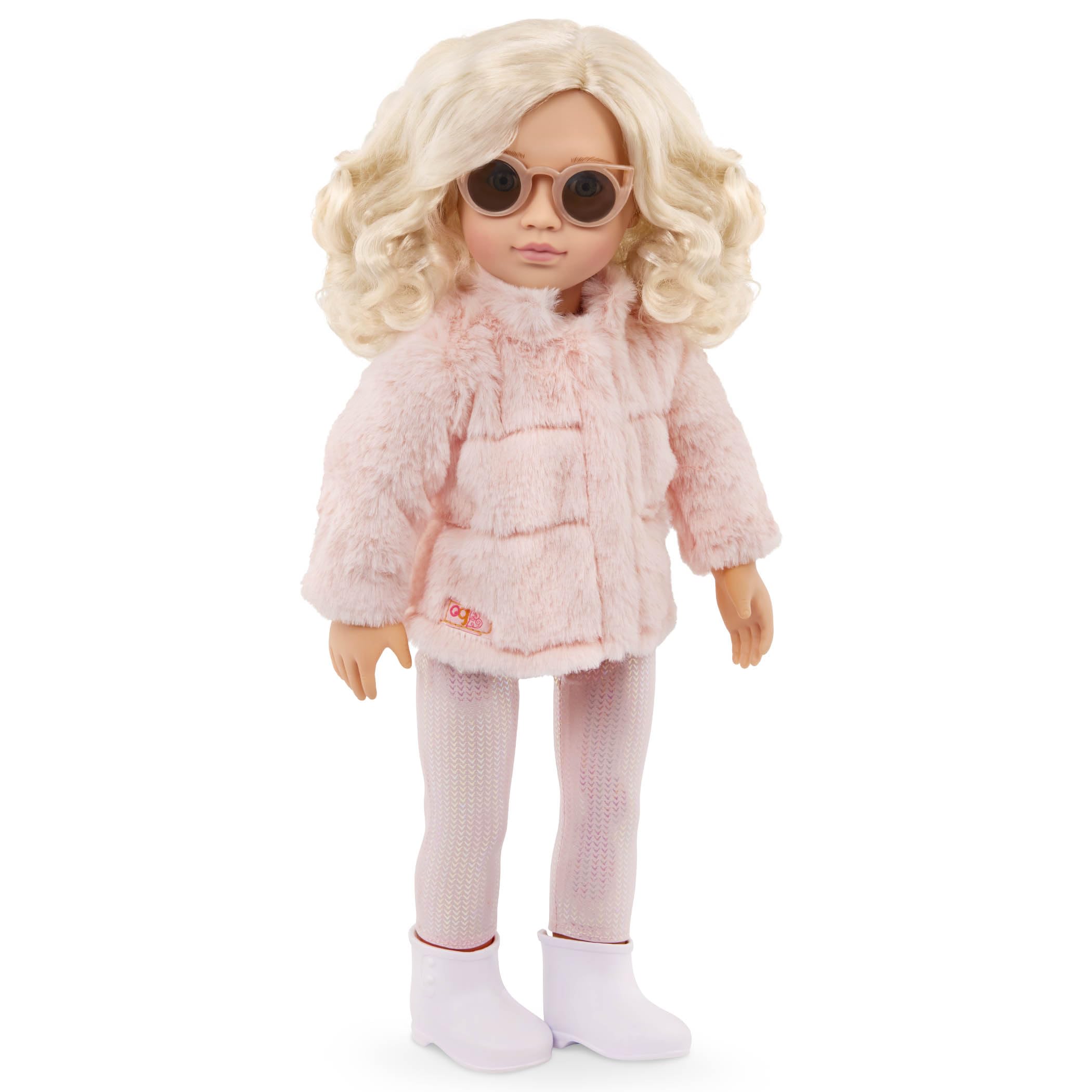 Our Generation Ava Doll - 18-inch Fashion Doll with Pink Faux-Fur Coat 3