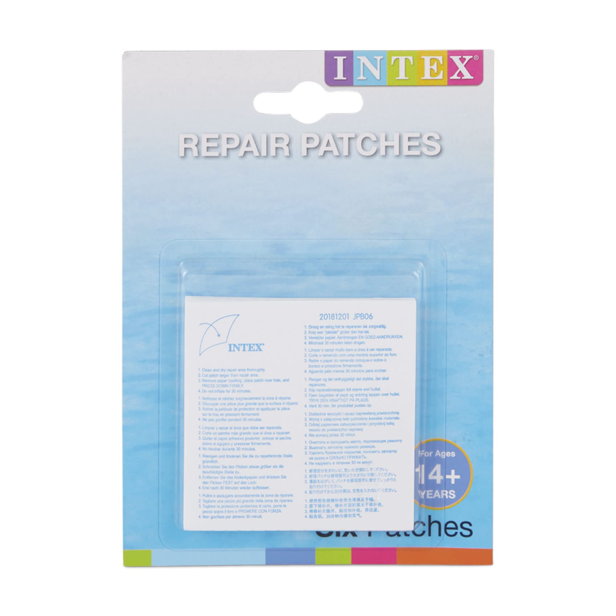 Intex Repair Patches - Waterproof Seal for Garden & Swimming Pools | Pack of 6 | Polyester