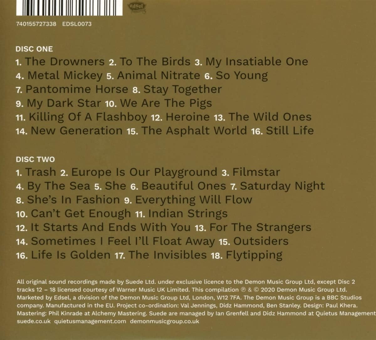 Suede - Beautiful Ones: The Best Of Suede 1992 - 2018 [Audio CD] 2