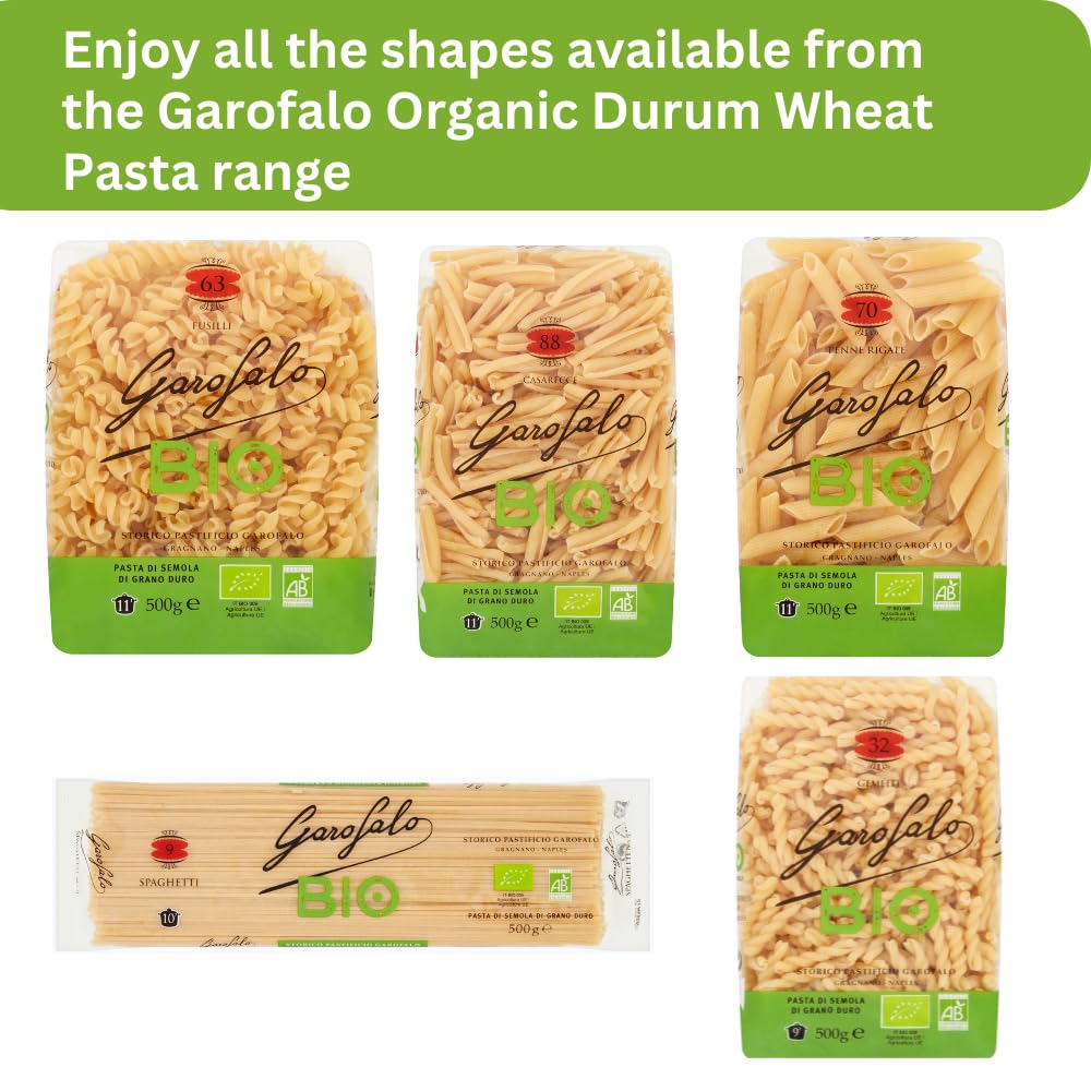 Garofalo Organic Spaghetti Italian Dried Pasta - 100% Organic Durum Wheat Semolina | Bronze Die Cut | 500g 3