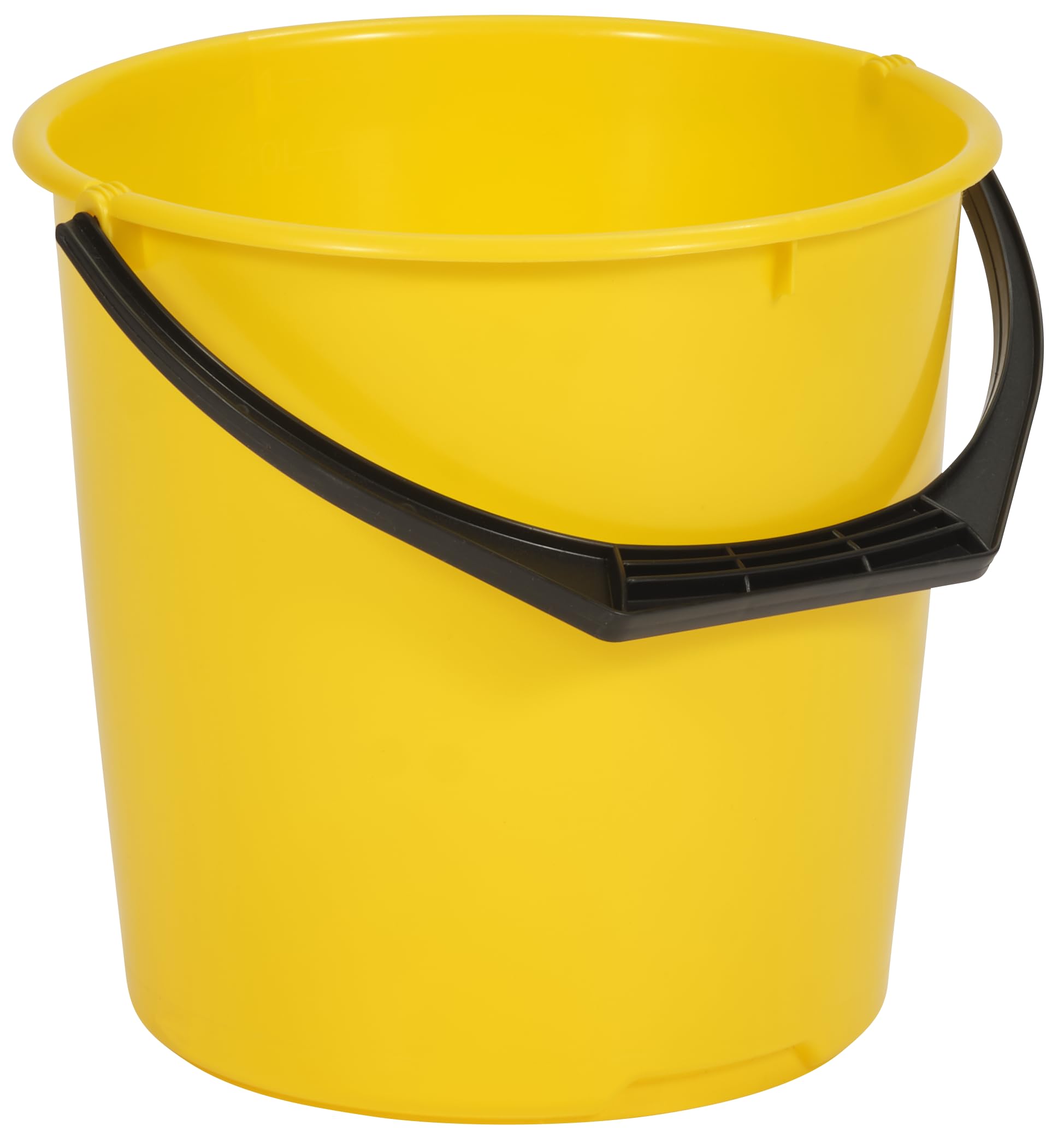 Nordiska Plast AB Plastic Bucket - 10 Litre Capacity | Yellow | Durable Utility Container