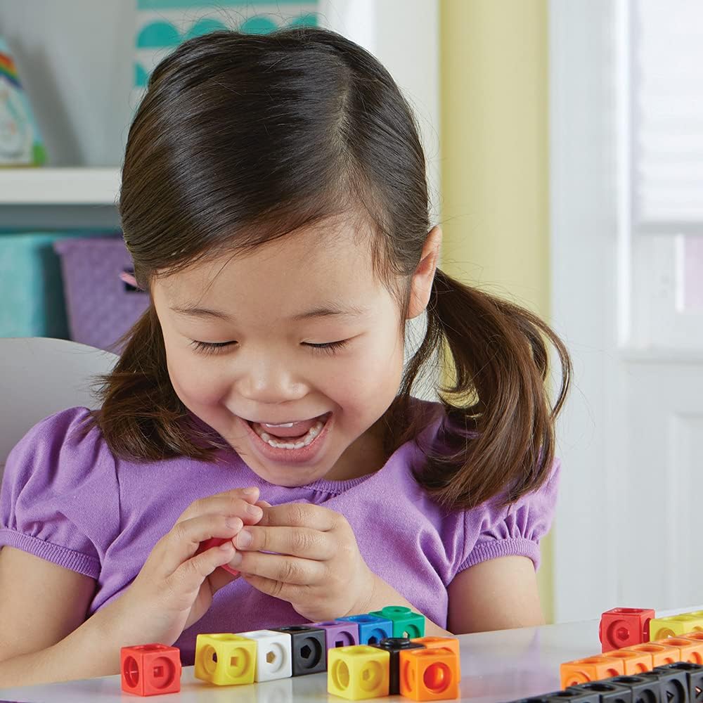 Learning Resources MathLink Cubes - Educational Building Set for Kids Ages 5+ 8