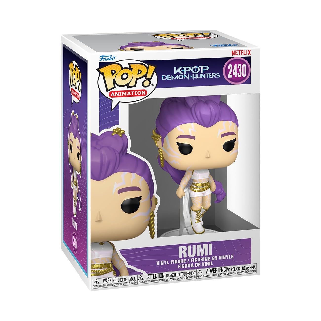 Funko POP! Animation: Rumi - KPOP Demon Hunters Vinyl Figure | Approx 3.75 in | Model 95808