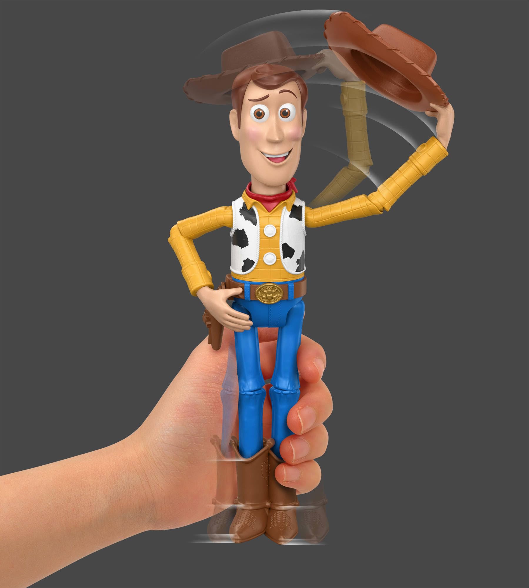 Mattel Disney and Pixar Toy Story 5 Woody Action Figure - 12.25 Inch Scale | Hat-Tipping Action