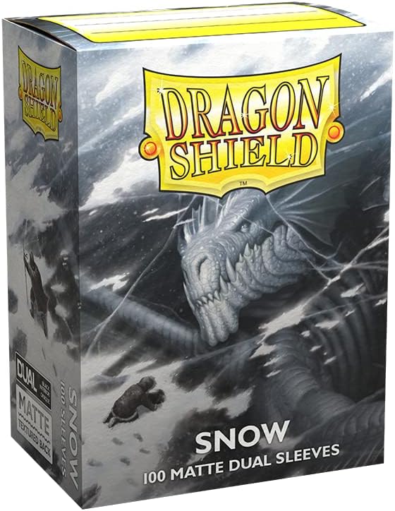 Dragon Shield Dual Matte Sleeves - Clear Front with Textured Matte Back for Card Protection 1