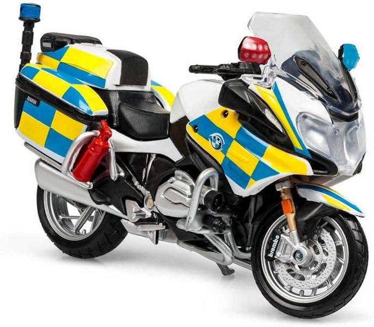 Maisto M34306 1:18 BMW Police Motorcycle Model - Diecast Metal Collectible with Display Stand 1