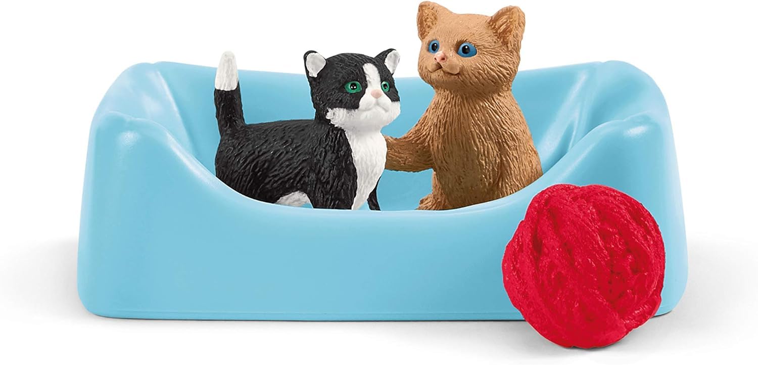 SCHLEICH Playtime for Cute Cats Farm World Playset - Imaginative Play for Kids 3+ 14