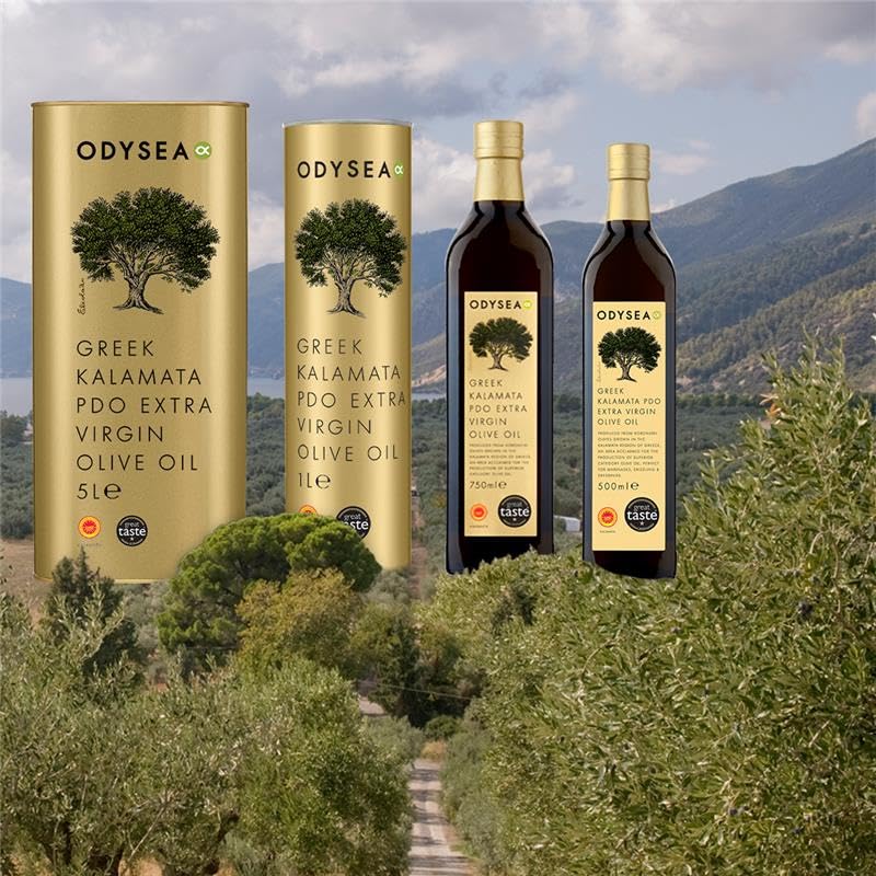 Odysea PDO Kalamata Extra Virgin Olive Oil, Cold Pressed, Glass Bottle (500ml) 9