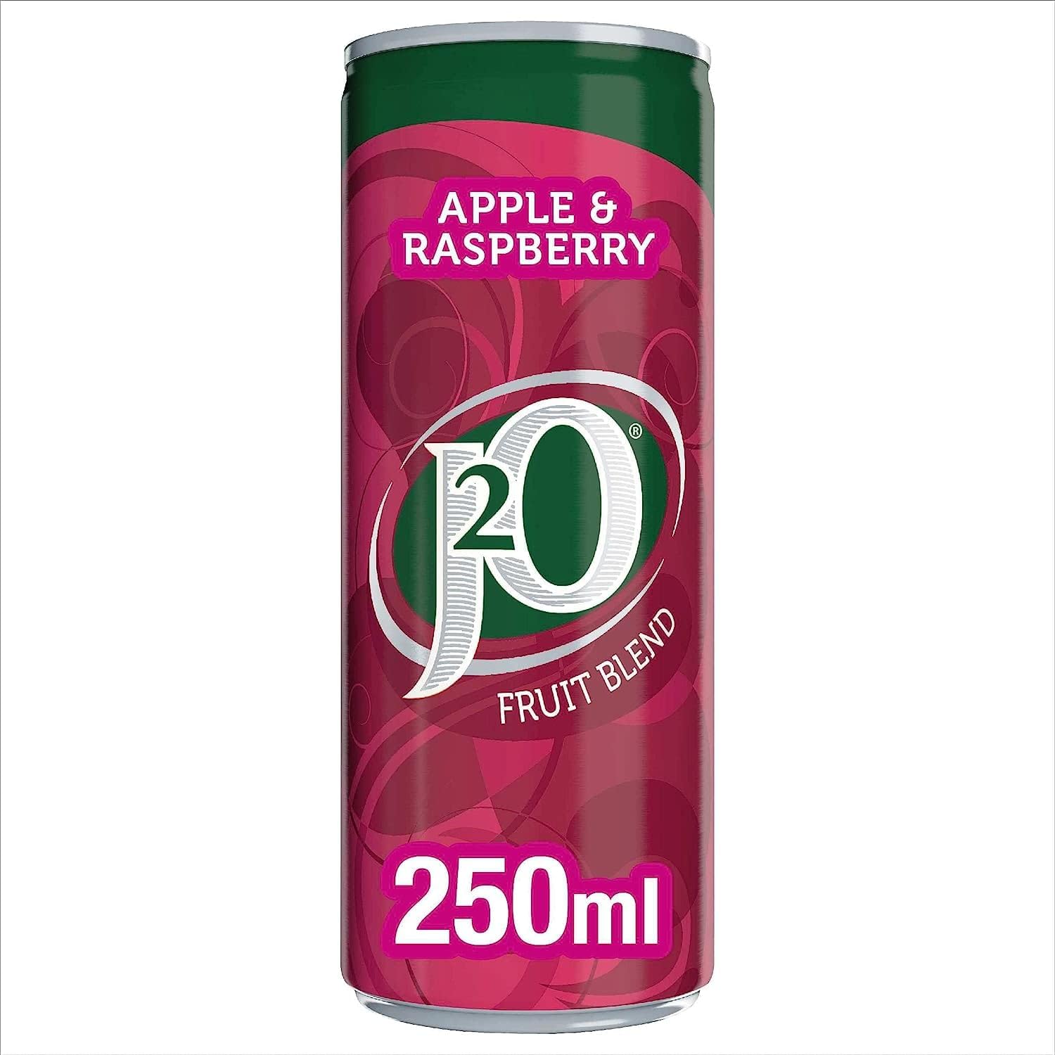 J2O Apple & Raspberry Flavoured Fruit Drink Cans - 4 x 250ml 2