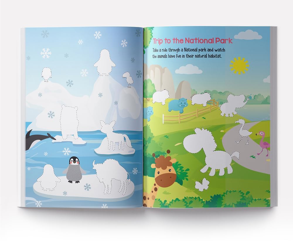 Wonder House My First Animal Sticker Book - 100+ Colorful Stickers | Hardcover | Ages 0-3 5