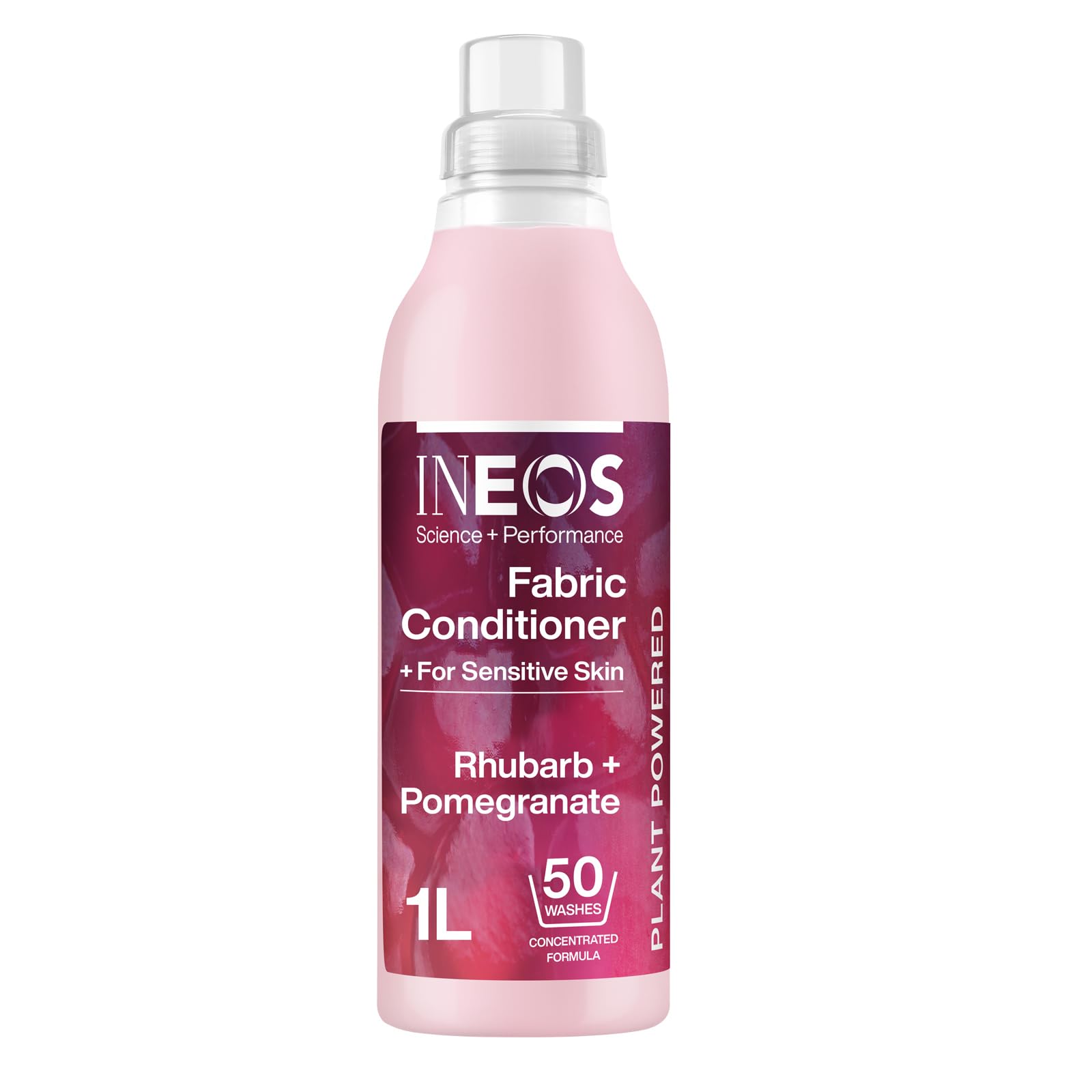 Ineos Next-Gen Long Lasting Fabric Conditioner Rhubarb + Pomegranate | 1 Litre | 100 Washes