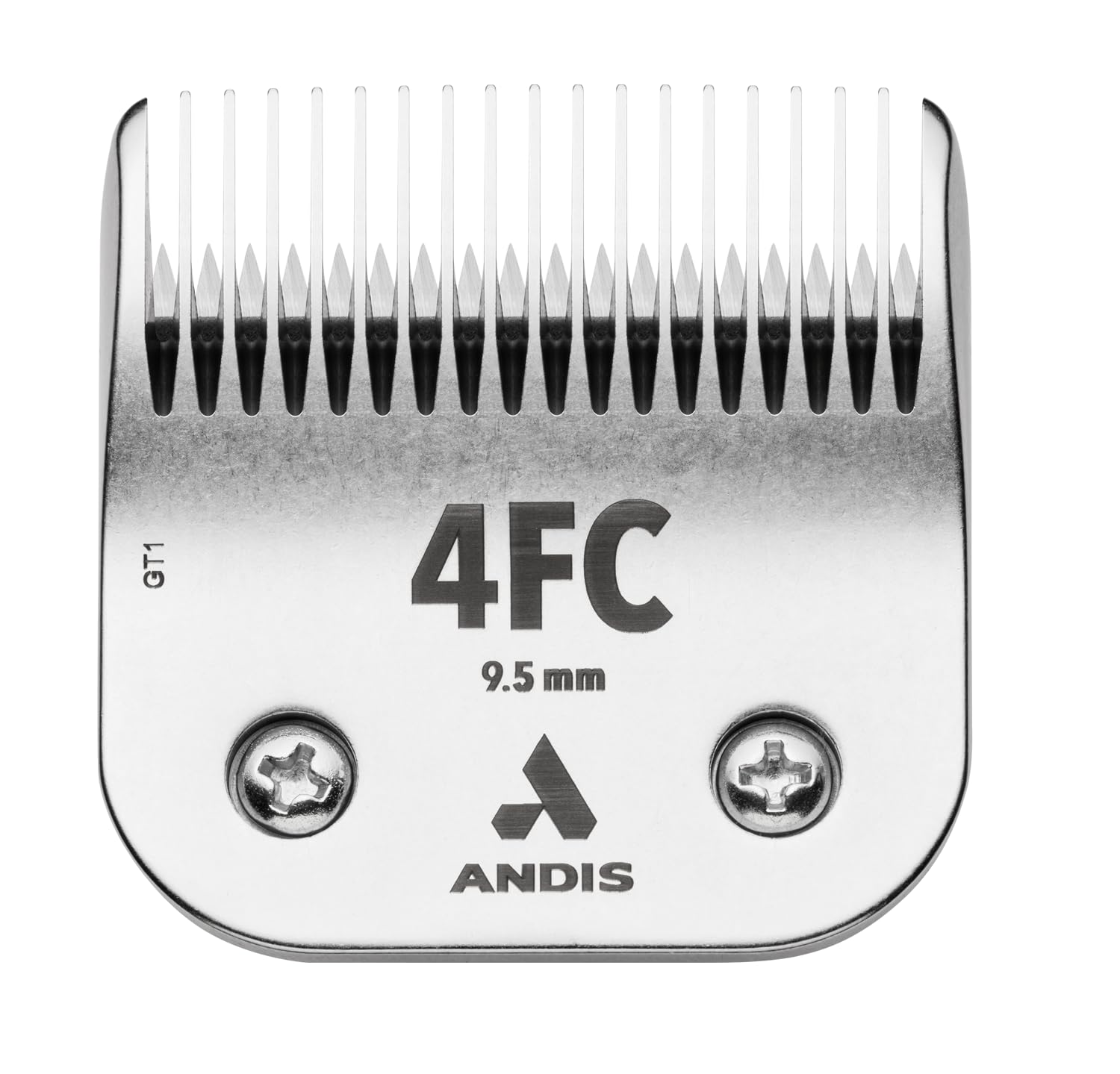 Andis 72615 CeramicEdge Carbon-Infused Steel Pet Clipper Blade - Size 4FC | 3/8' Cut | Chrome