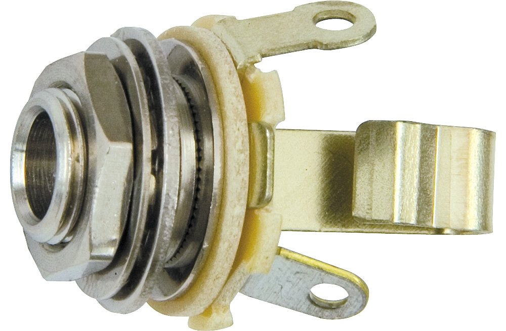 DiMarzio EP1301 Switchcraft Output Jack - 1/4 inch, 2-Conductor, Gold | For Guitar/Bass Connection