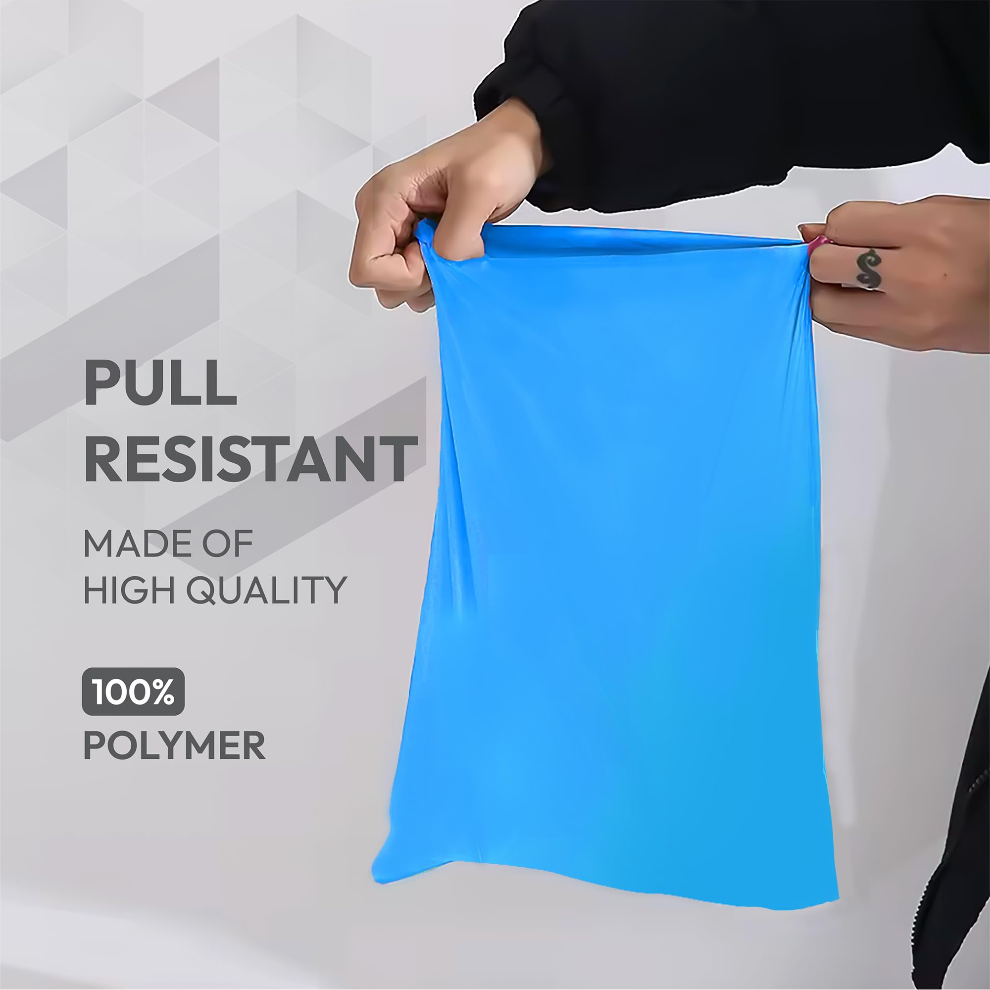 delka Polyethylene Padded Envelope Mailers - 100 Pack Blue Self-Seal | Tear-Resistant 4