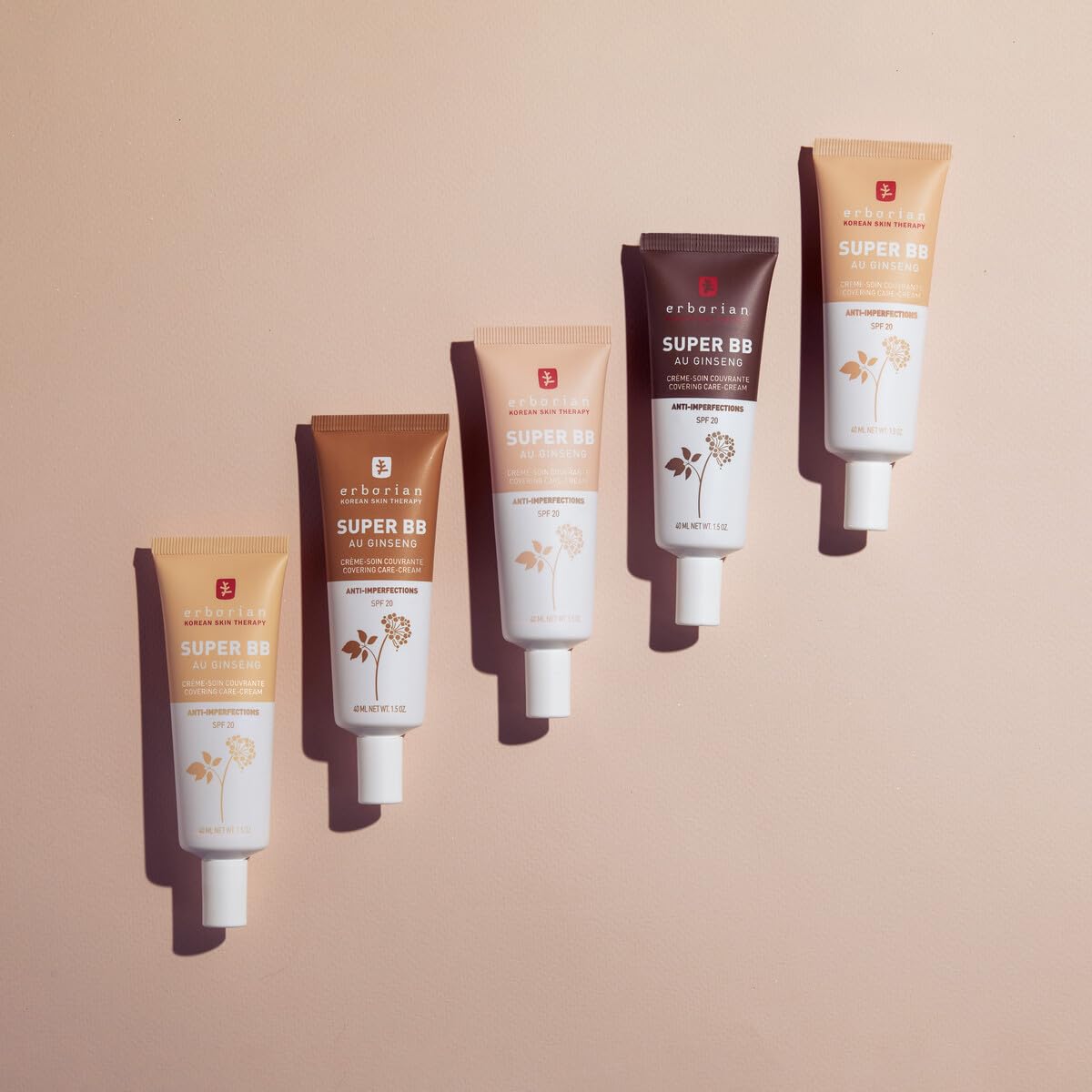 Erborian Super BB Cream - High Coverage, Anti-Imperfection, SPF 20, Nude, 15ml 7