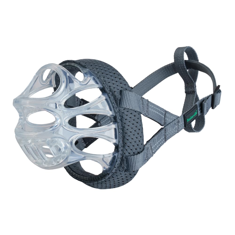 Baskerville INVISA Basket Dog Muzzle - Transparent Design, Heat Shapable | Size 3 1