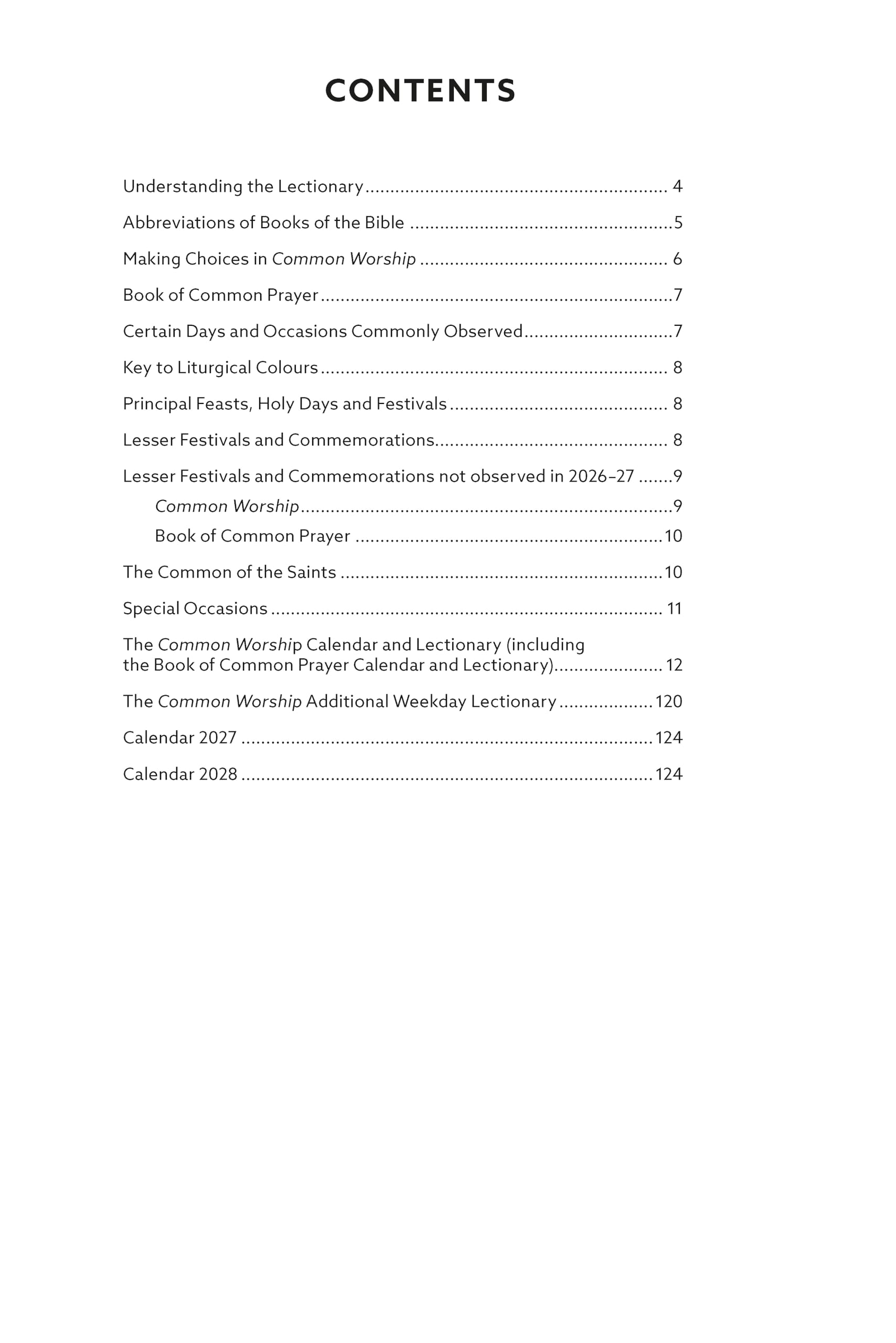 SPCK Common Worship Lectionary 2027 Spiral-Bound | Church of England Liturgical Calendar