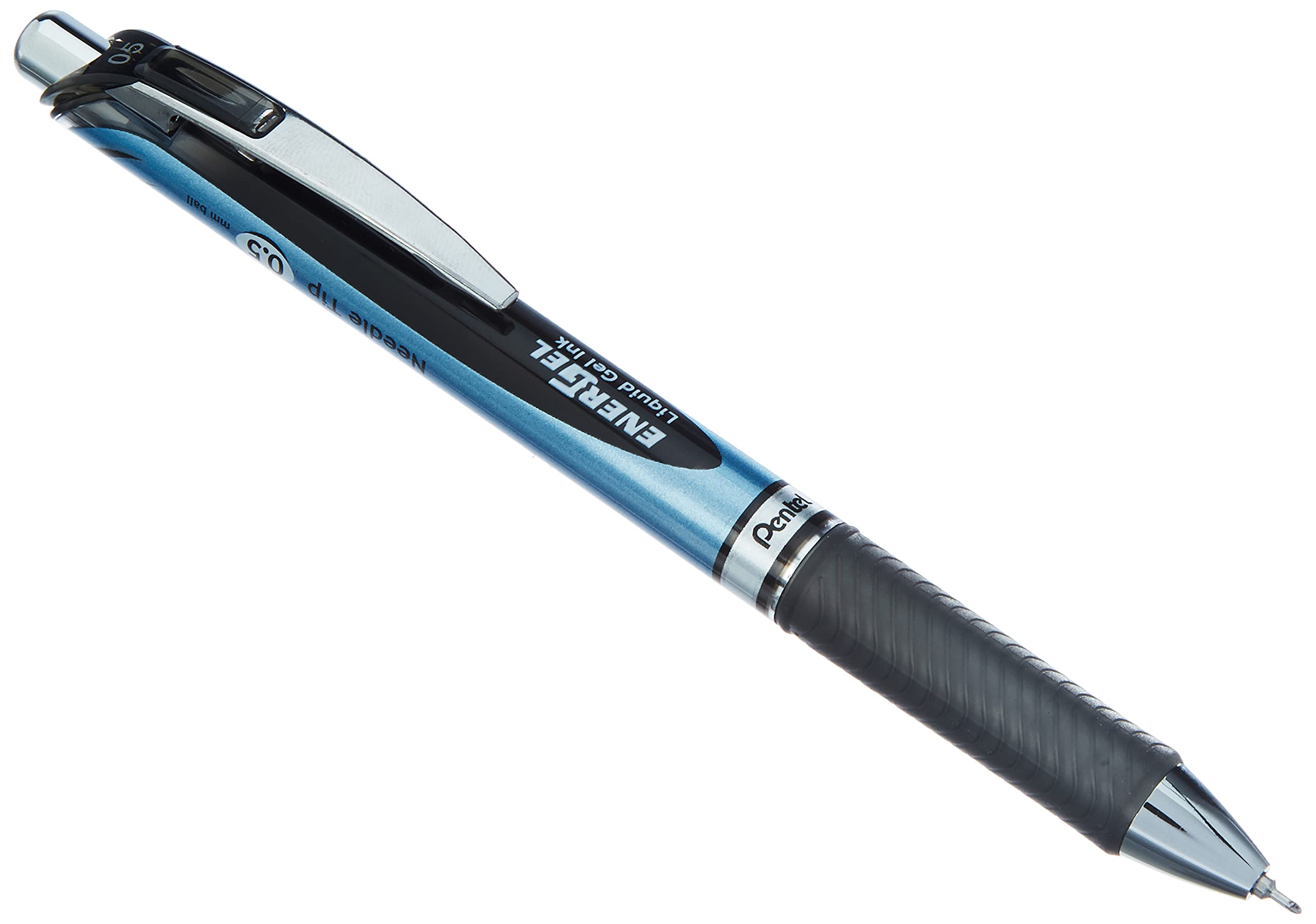 Pentel EnerGel-Xm Retractable Gel Roller Pen - 0.5mm Fine Point | Quick Drying Black Ink | Refillable 1