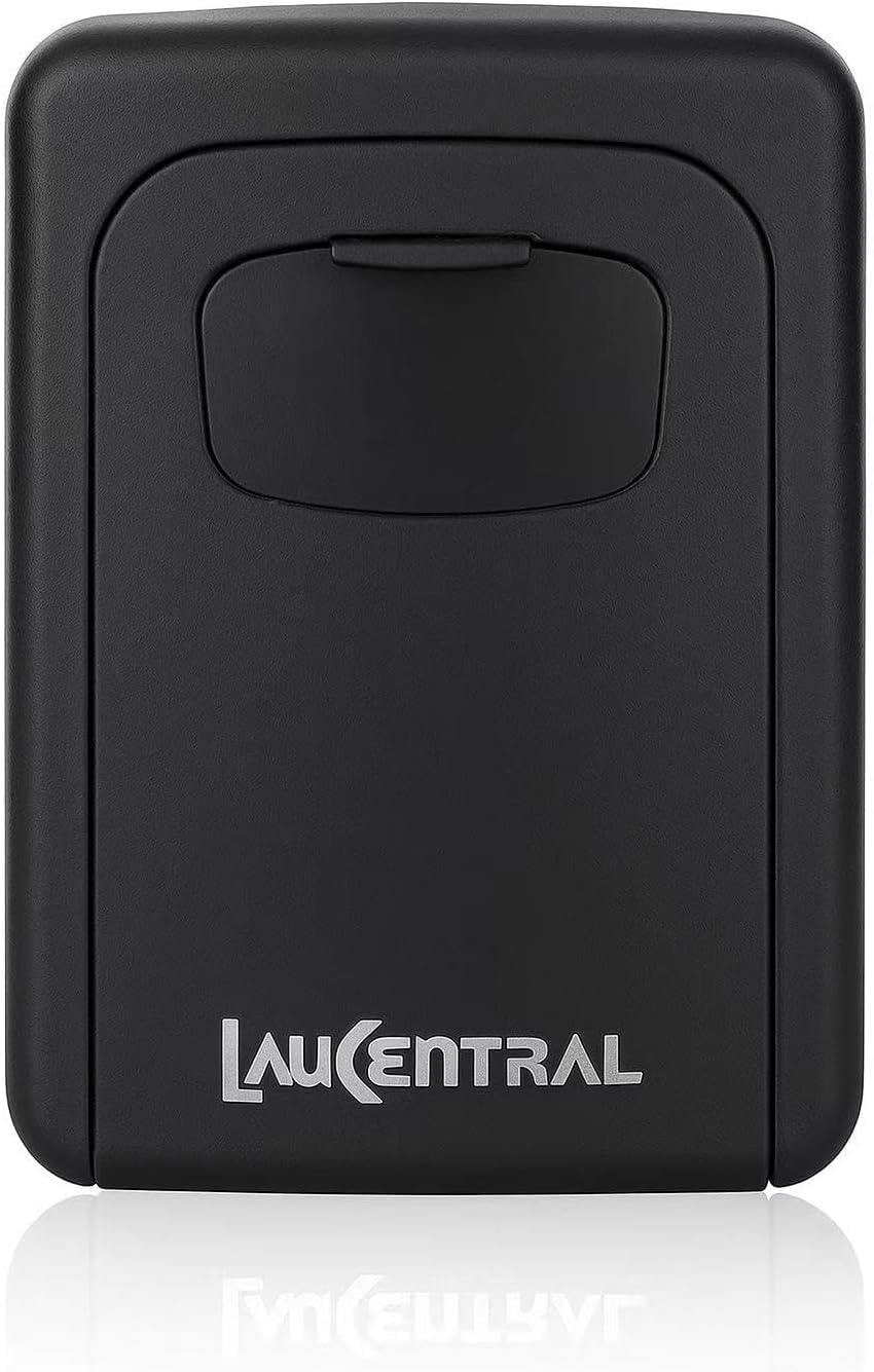 LauCentral Key Safe Wall Mounted - 4-Digit Combination Lock | Weatherproof Aluminum-Zinc Alloy 4