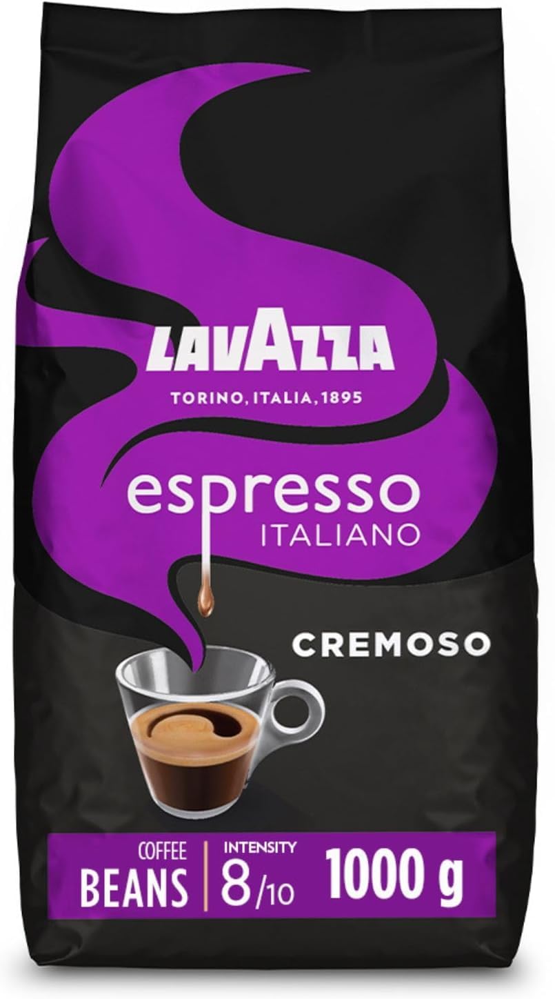 Lavazza Espresso Cremoso Whole Coffee Beans - 1kg Pack | Medium Roast | Arabica