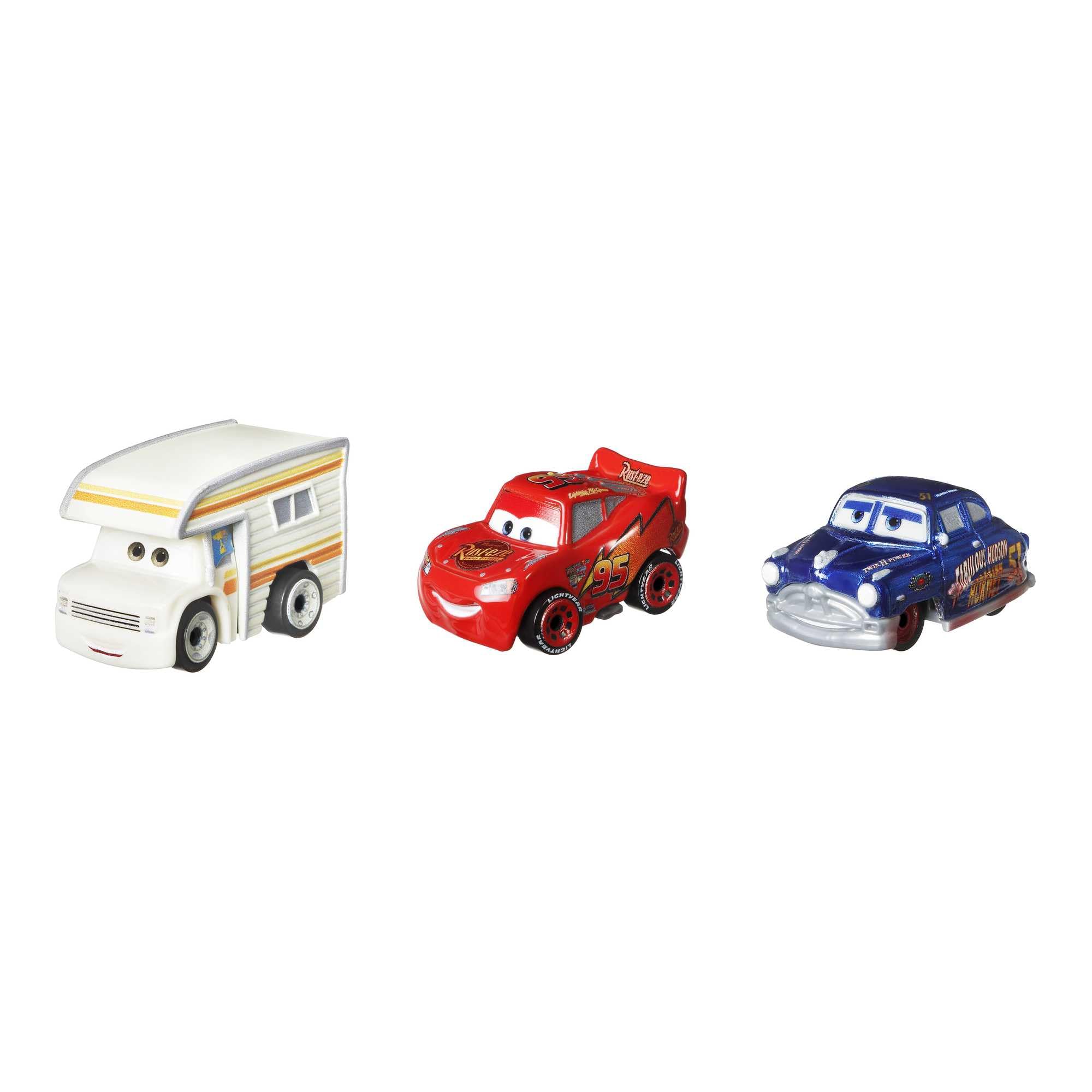 Disney and Pixar Cars Mini Racers 3-Pack - Metal Die-Cast Toy Vehicles for Kids 3+ 17