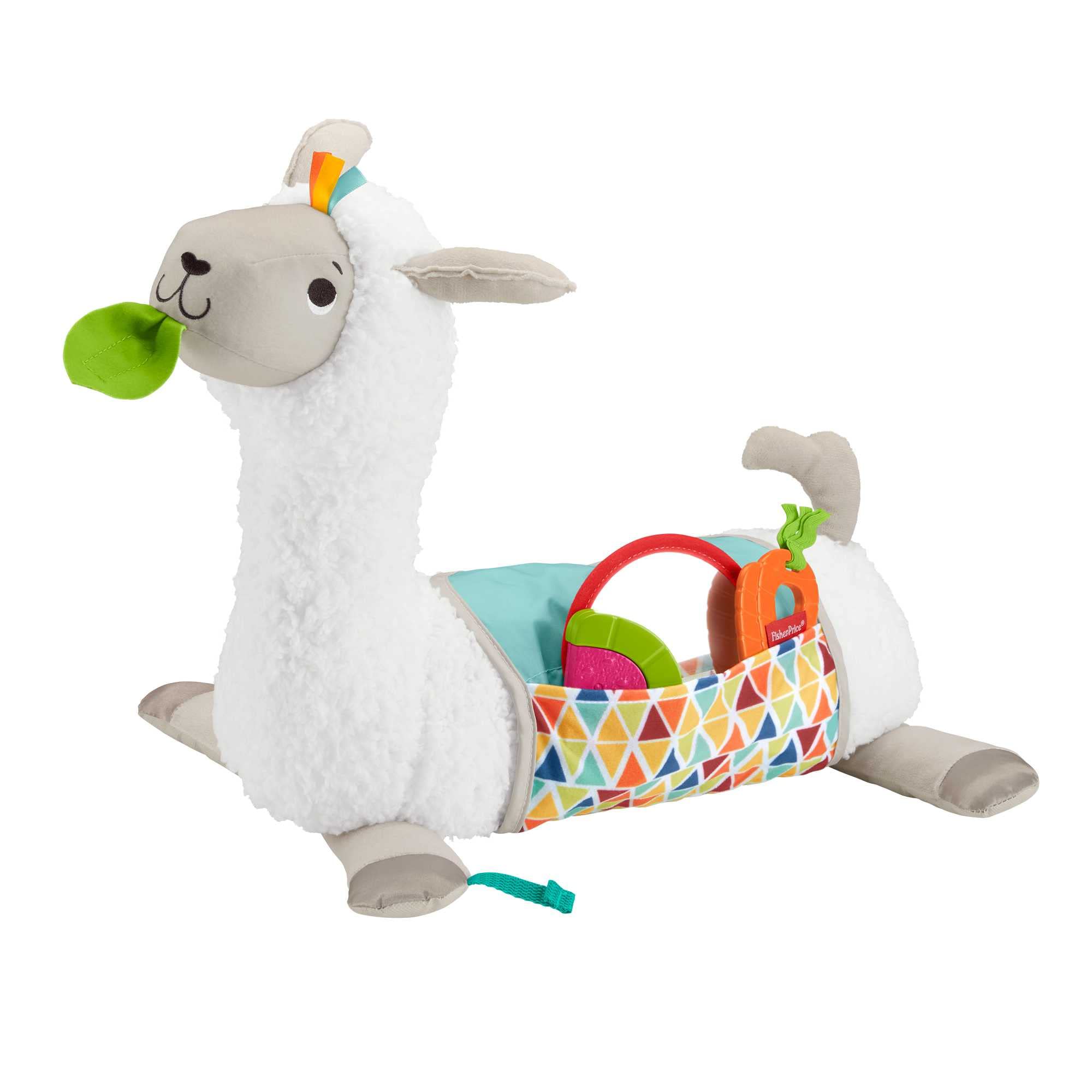 Fisher-Price Tummy Time Llama Plush - 4-in-1 Grow-with-Me Baby Toy for Sensory Play & Development 1