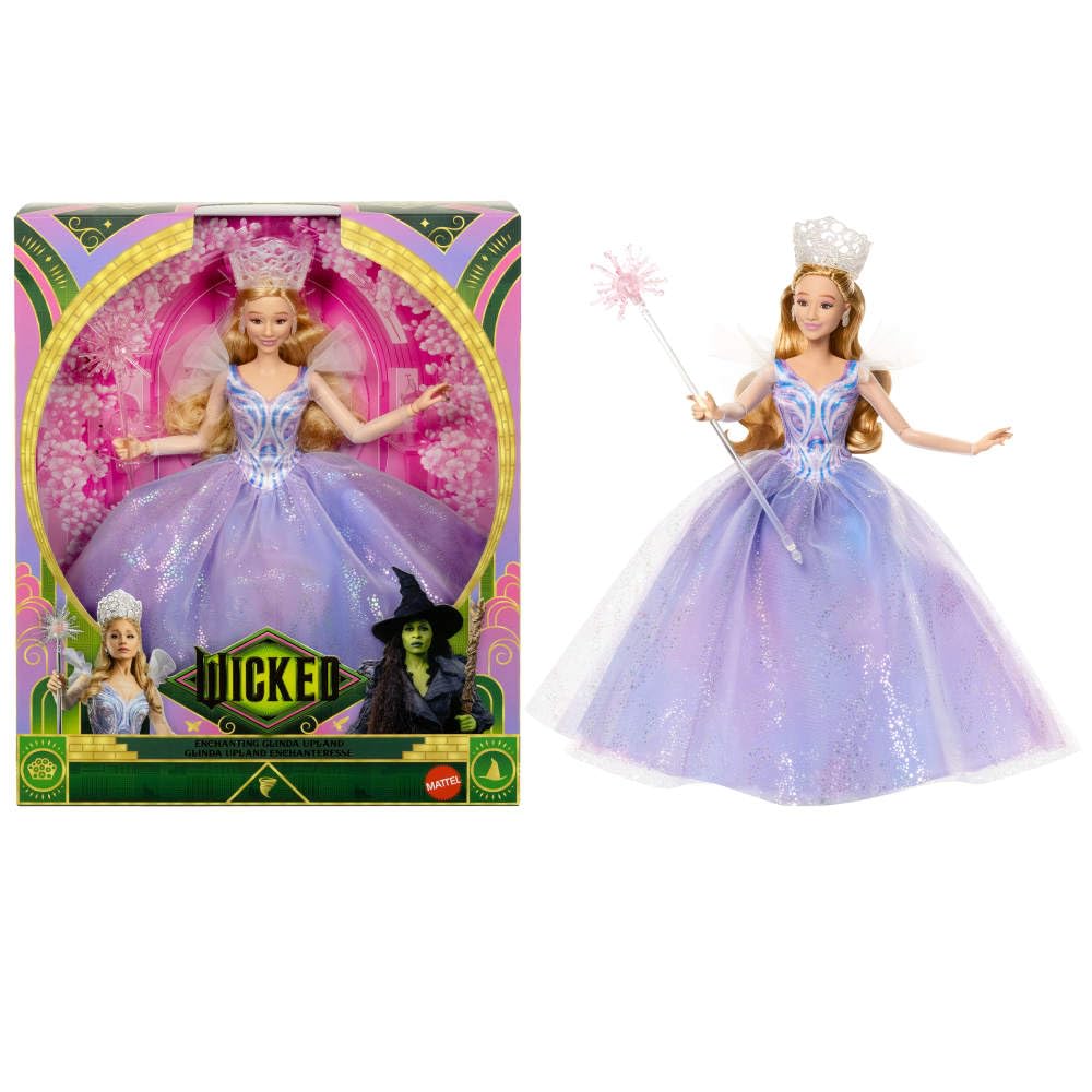 Mattel Wicked: For Good Deluxe Glinda Fashion Doll - 11-Point Articulation, Movie-Accurate Design