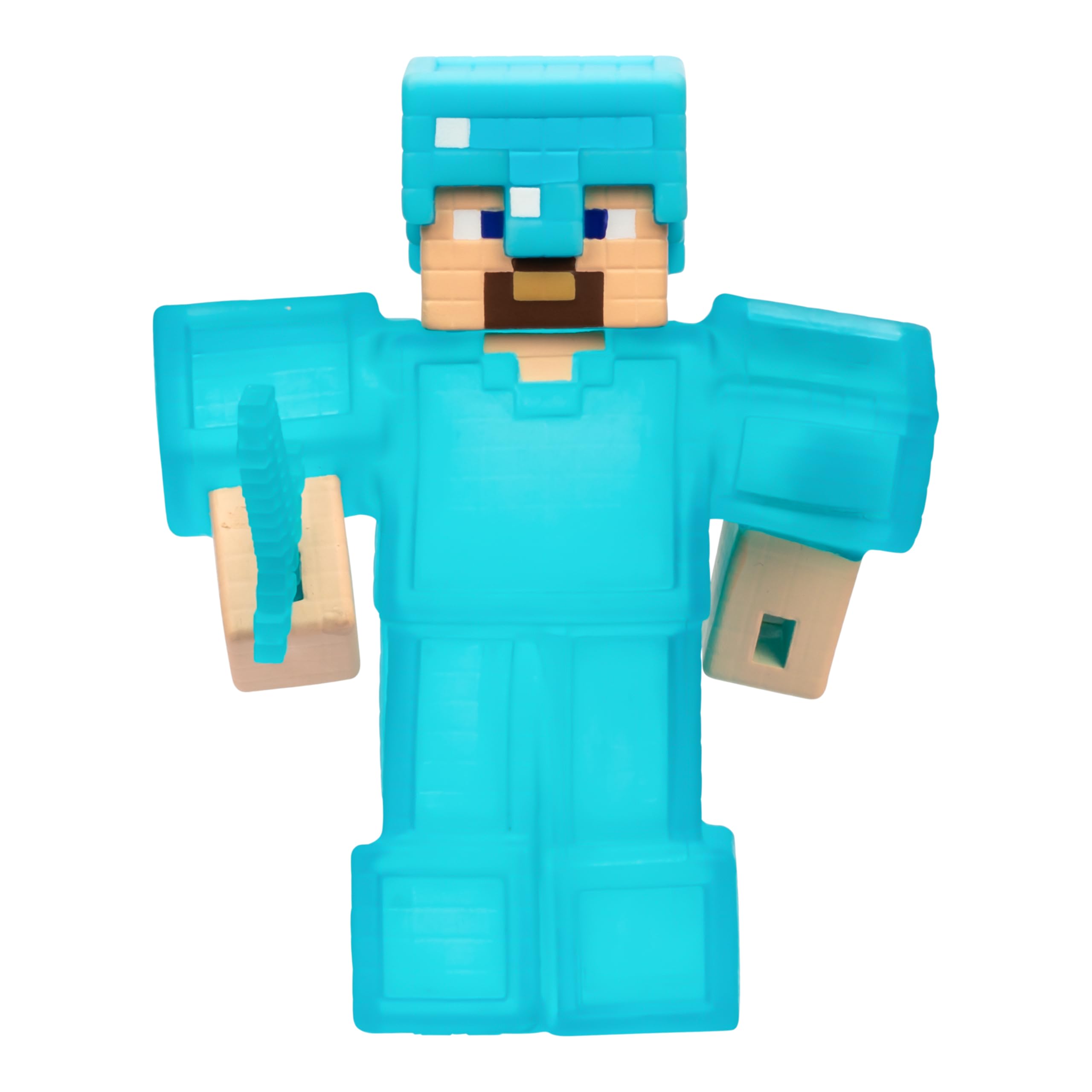 Heroes of Goo Jit Zu Minecraft Steve Figure - Stretchy Squishy Collectible with Diamond Piece, 4+ Years 1