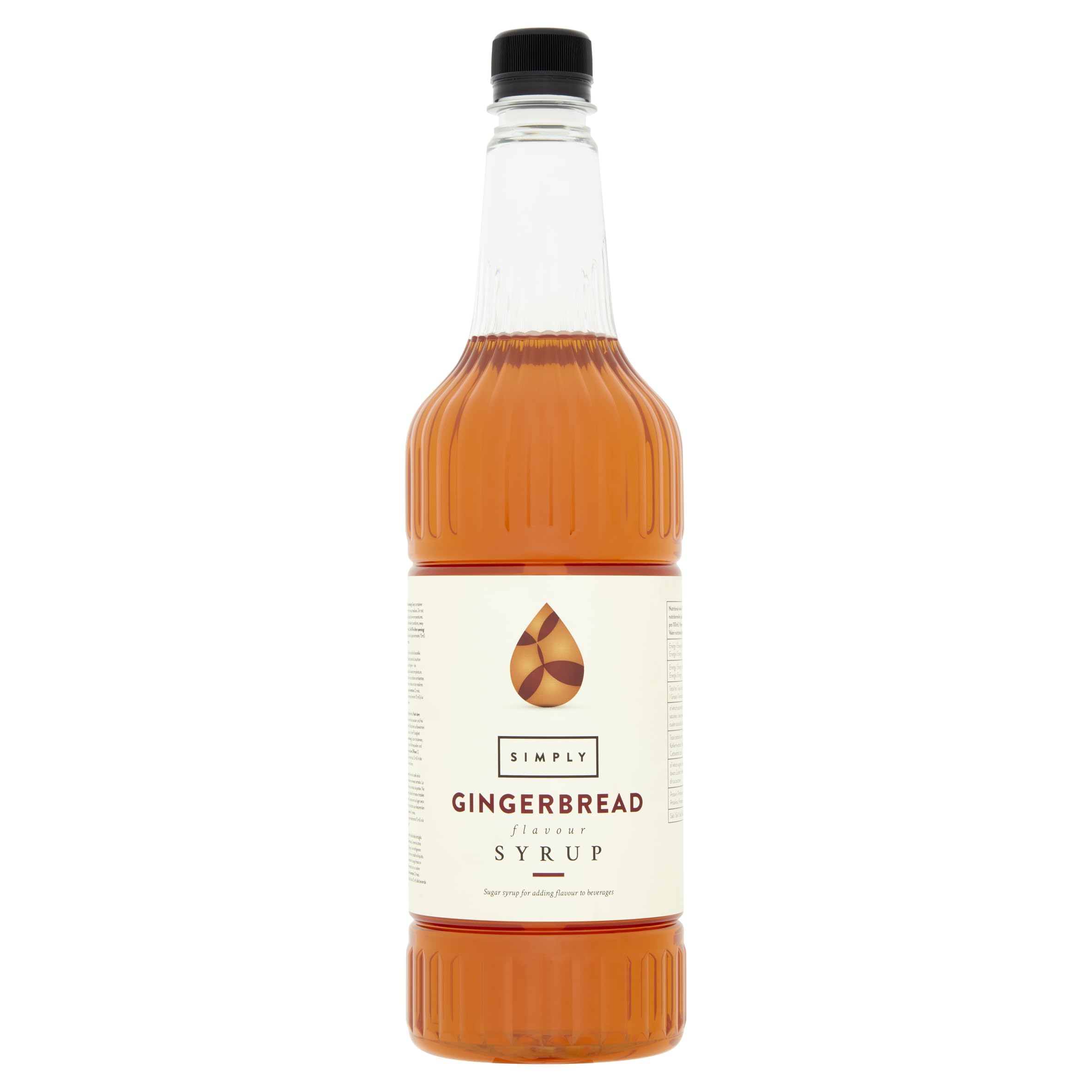 Simply Gingerbread Syrup - Warming Ginger & Cinnamon Flavor | 1 Litre Liquid
