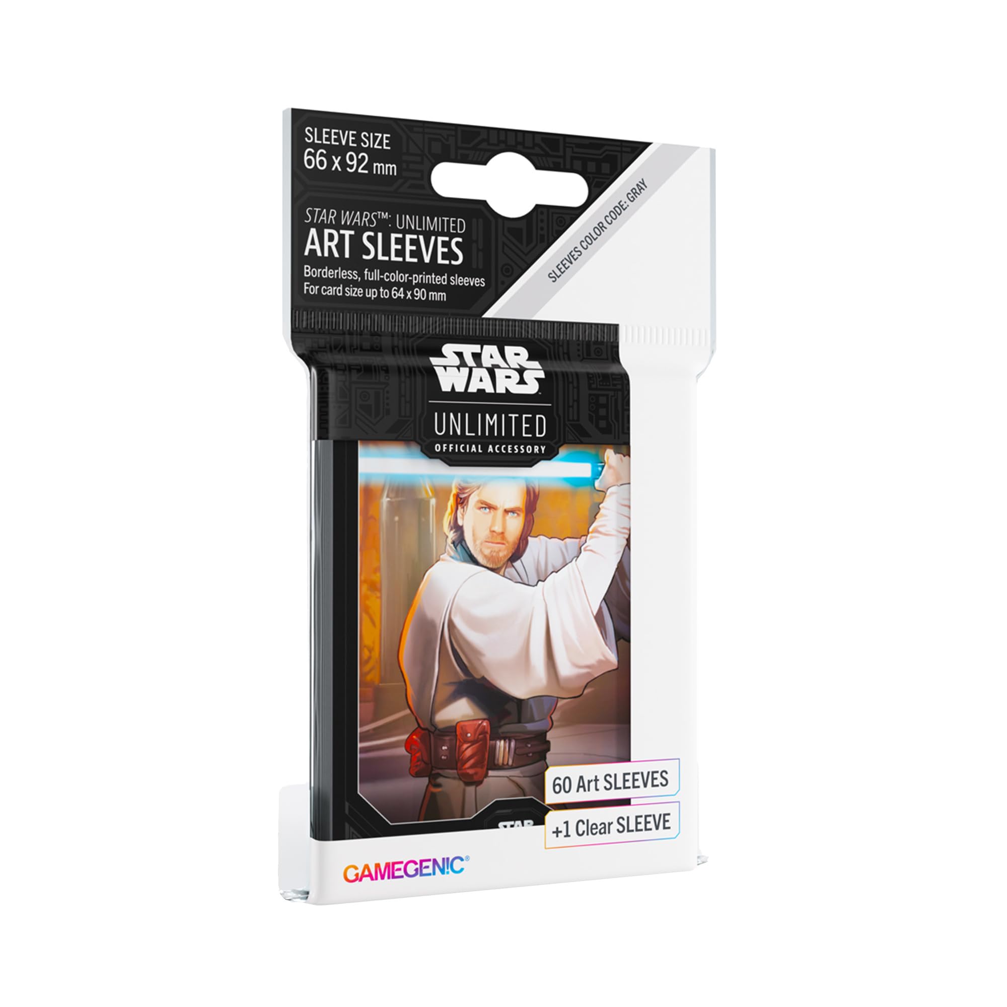 Gamegenic Star Wars Unlimited Obi-Wan Kenobi Art Sleeves | 61 Count | 66x92mm 1
