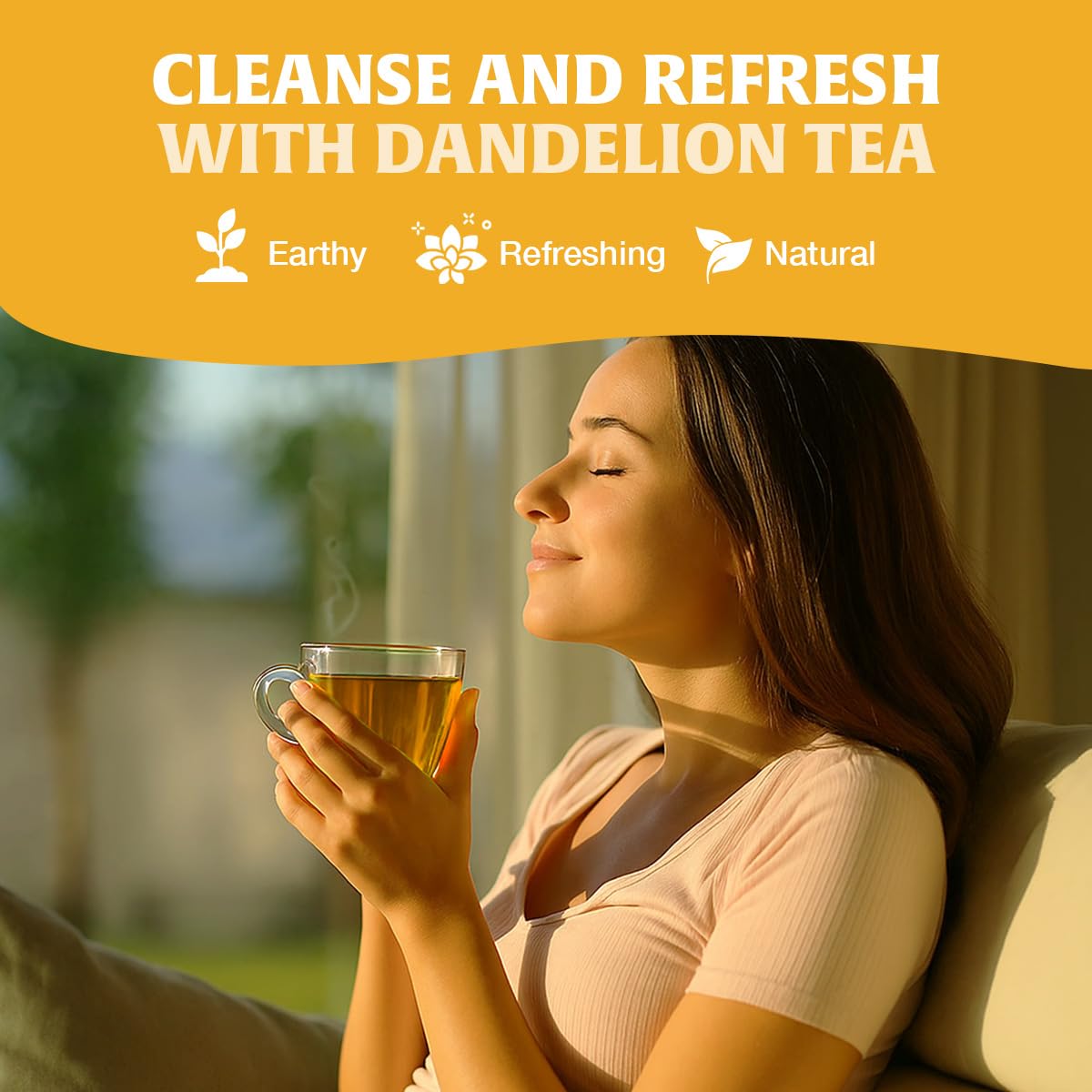HANDPICK Dandelion Root & Leaf Tea Bags (100 Herbal Tea Bags) Caffeine-Free 2