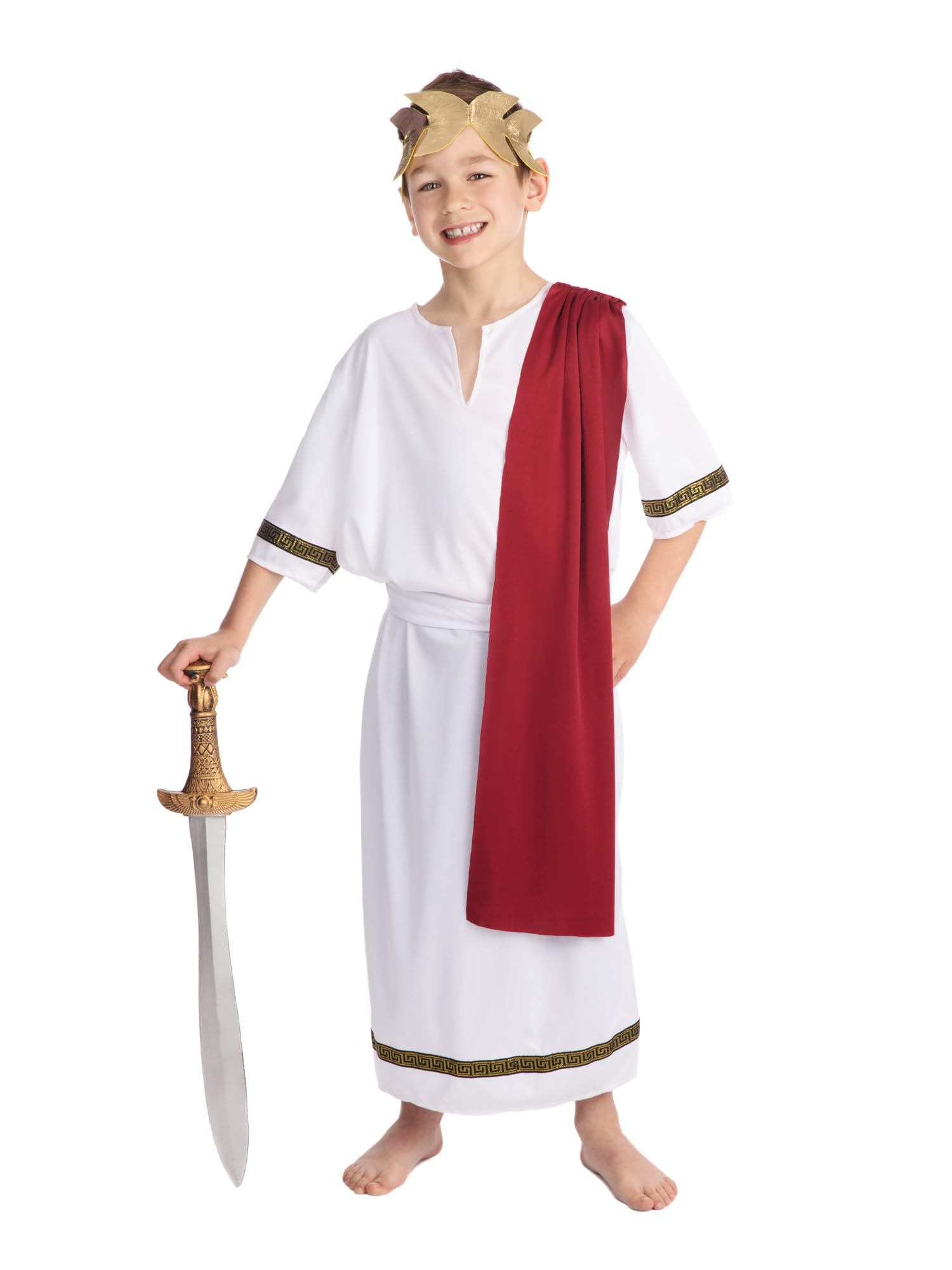 Bristol Novelty Roman Emperor Costume - Child 6-8 Years