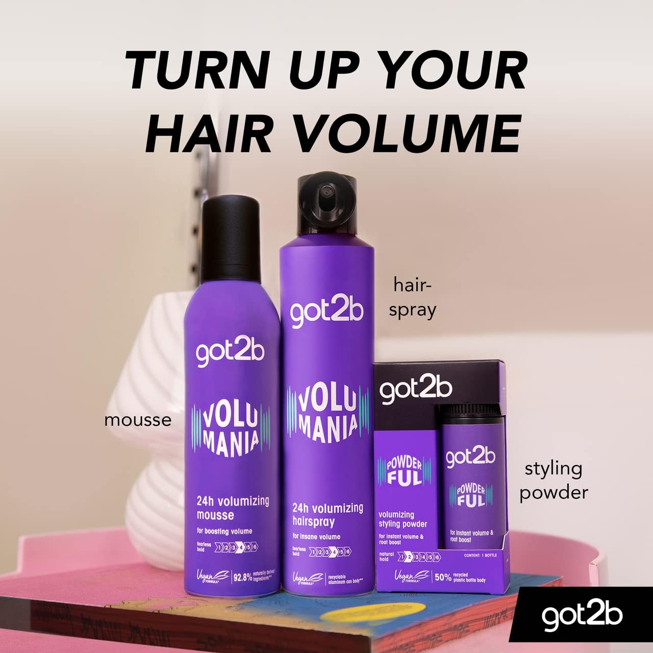 Got2B POWDERful Volumising Styling Powder (10 g) - Vegan Formula for Instant Volume & Root Boost 4