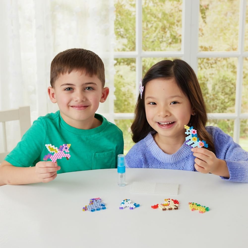 Aquabeads Unicorn Fantasy Craft Kit - 500 Beads, 27 Colors, Includes Glitter Beads | Ages 4+ 6
