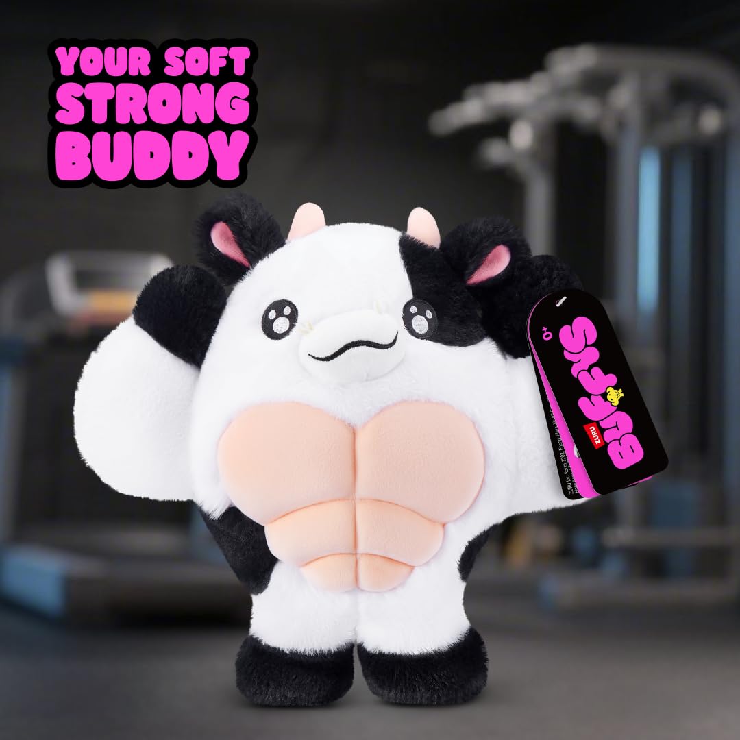 BUFFYS Cow Soft Doll - 8 Inch Plush | Collectible | Ages 3+