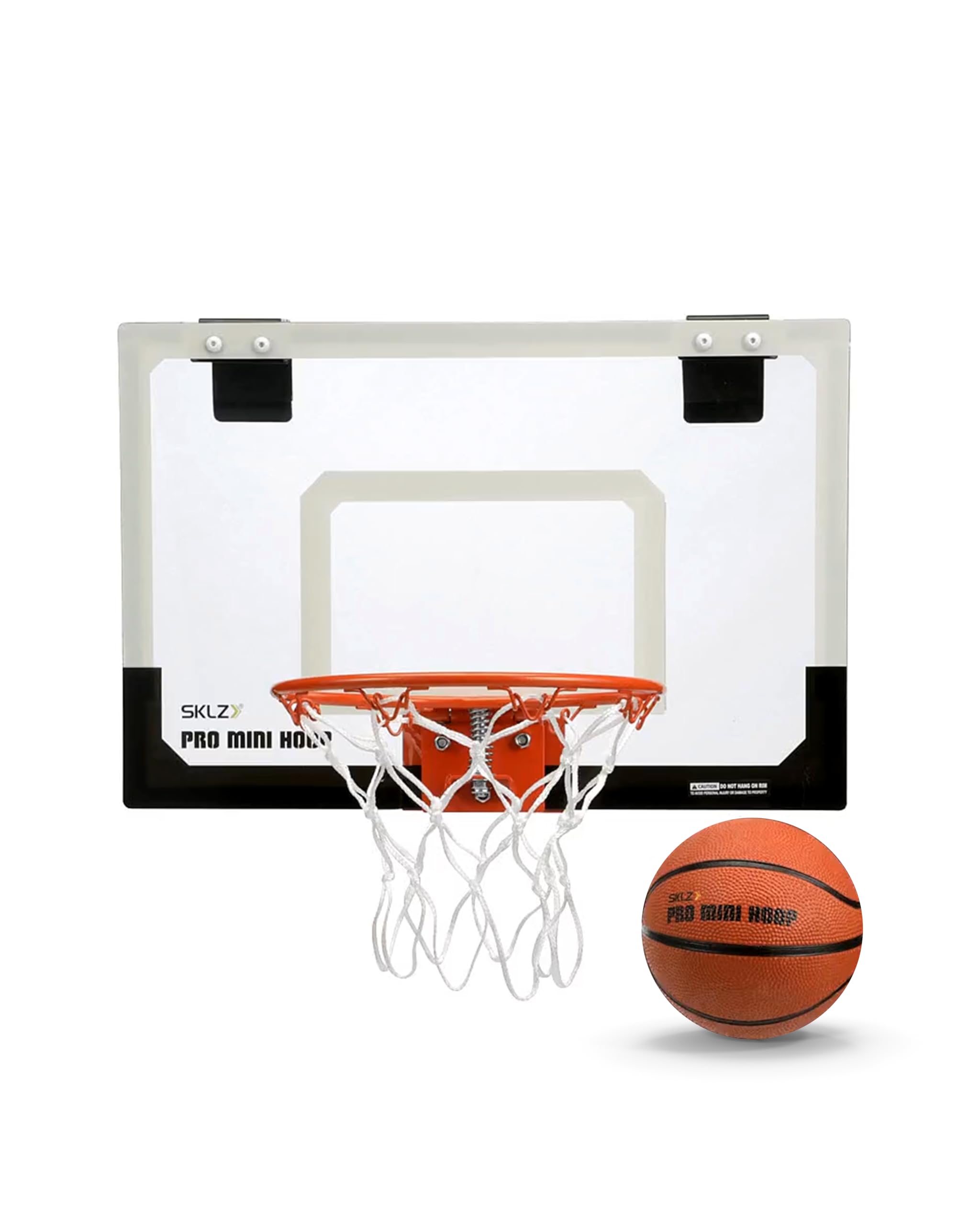SKLZ Pro Mini Basketball Hoop - Spring-Action Break-Away Rim | 45.7 x 30.5 cm Backboard