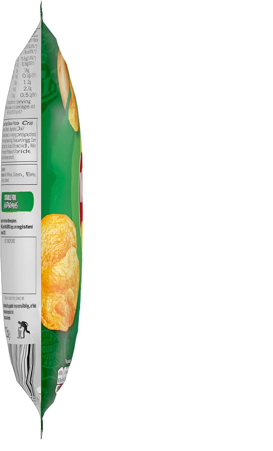 Walkers Salt & Vinegar Crisps 32.5g (Case of 32) 2