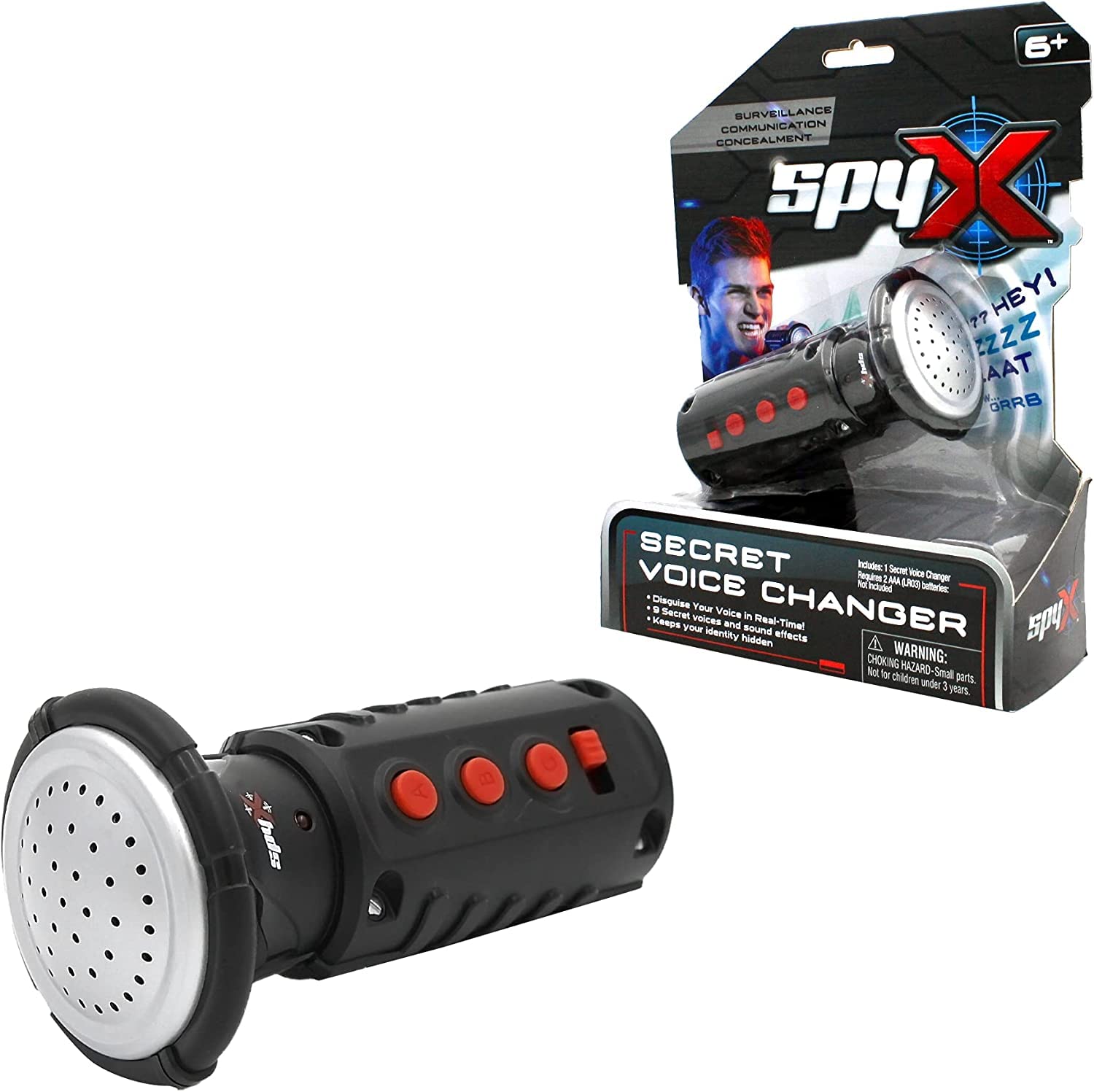 SpyX Secret Voice Changer for Kids - 9 Distortion Modes | Ages 6+