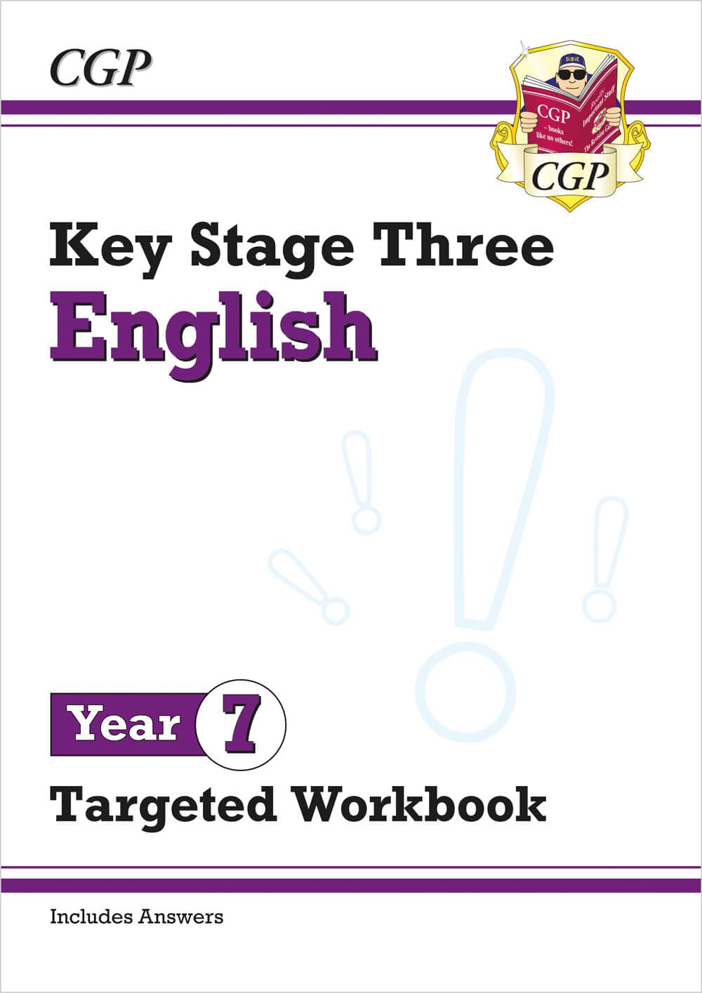 CGP Targeted Workbook - KS3 English Year 7 Practice Questions & Answers | Paperback | 2021