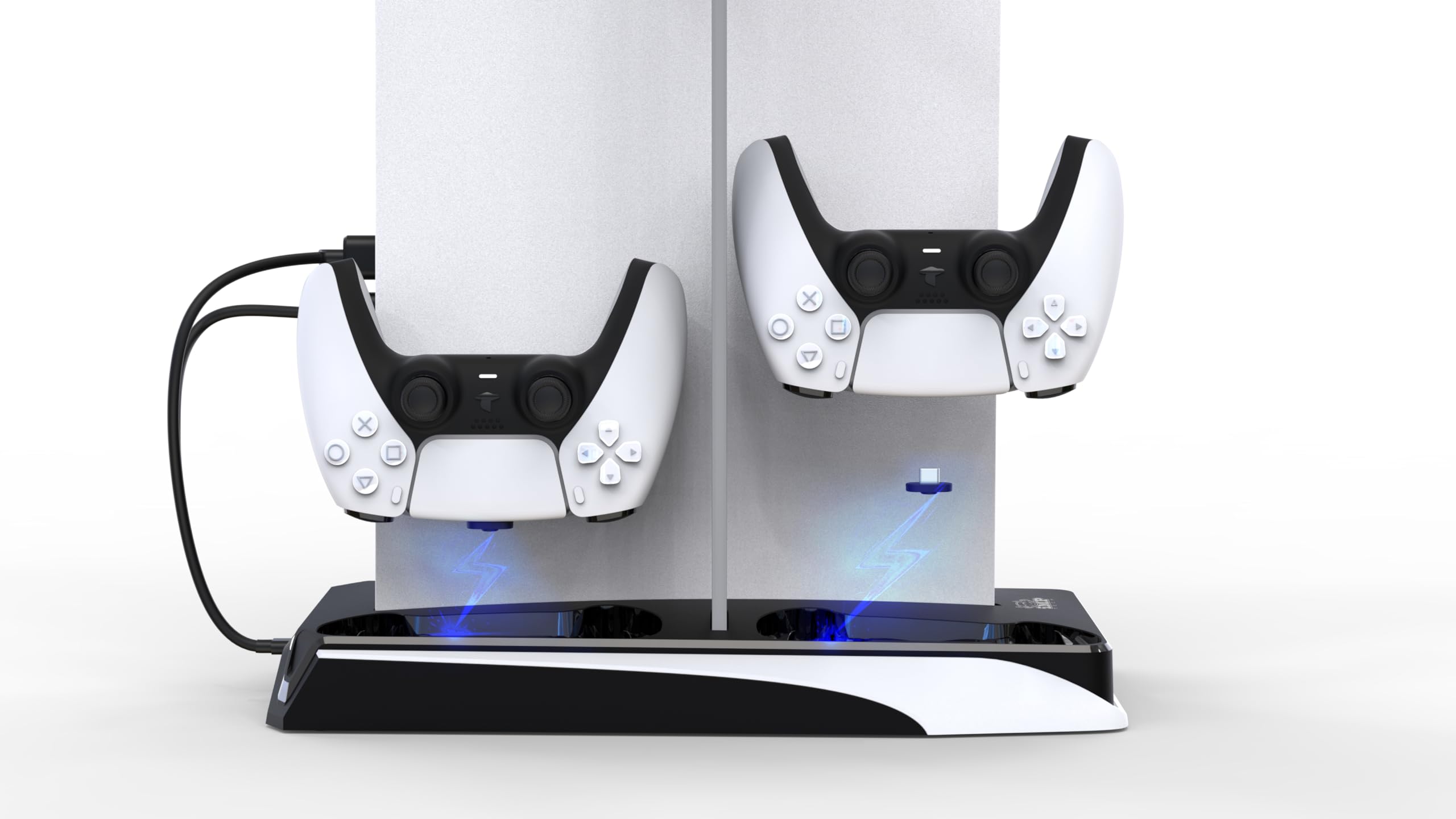 IMP Gaming DLX+ LED Charging Tower with Cooling Fans & Game Storage for PlayStation 5 9