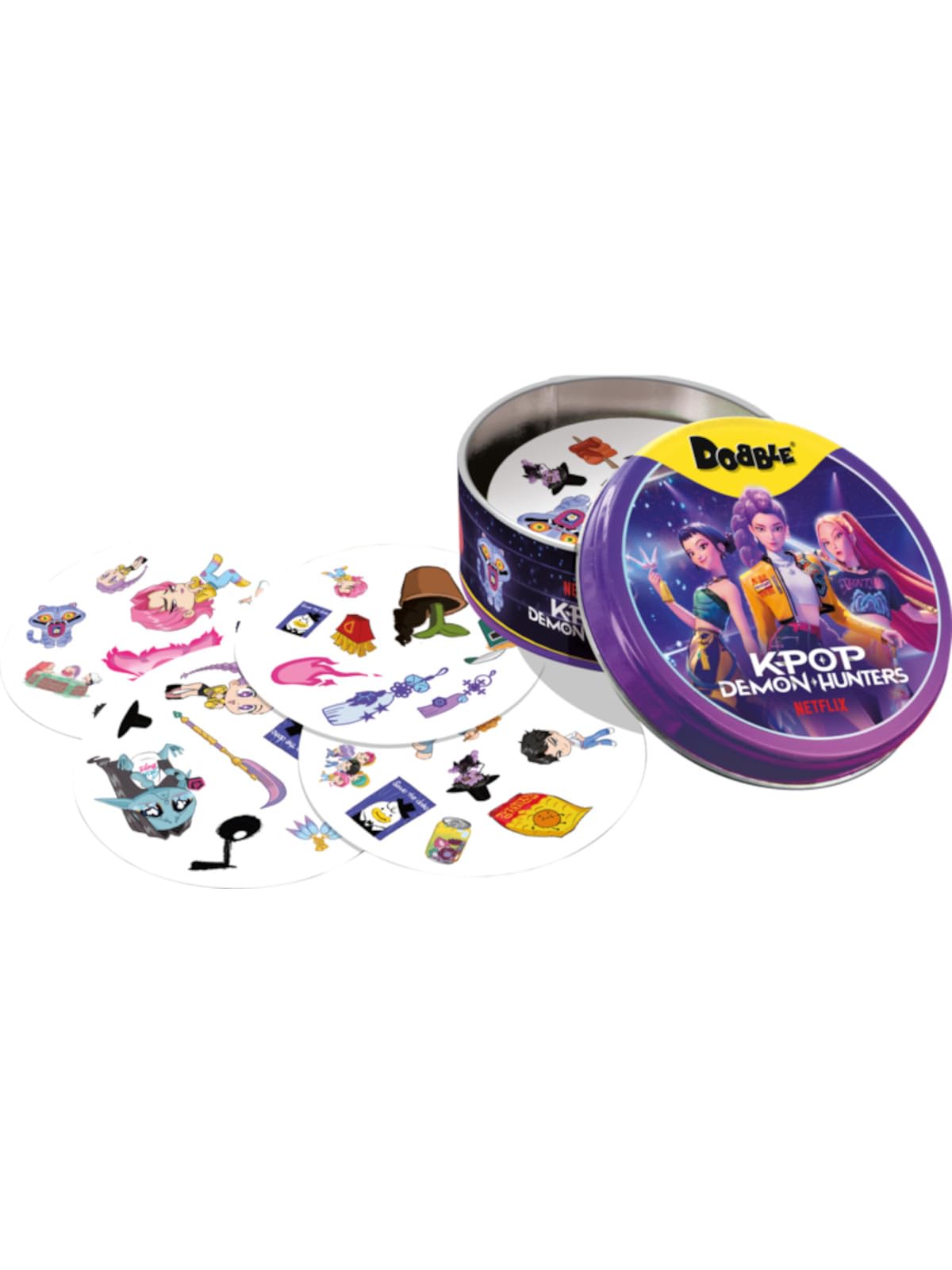 Asmodee Dobble K-POP Demon Hunters Family Card Game | Ages 6+ | 2-8 Players