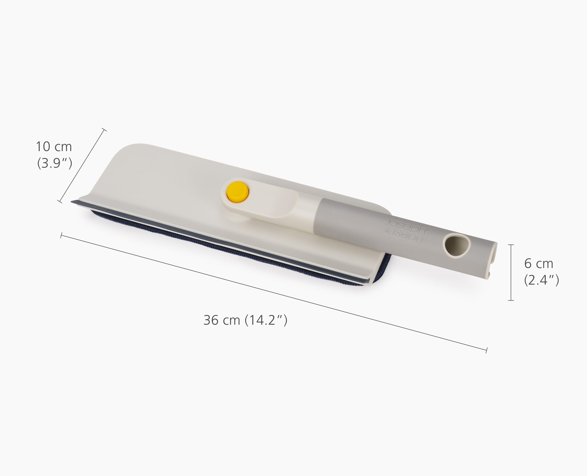 Joseph Joseph CleanTech 2-in-1 Bathroom Cleaning Brush - Microfibre Pad & Silicone Squeegee | 362mm Length 6