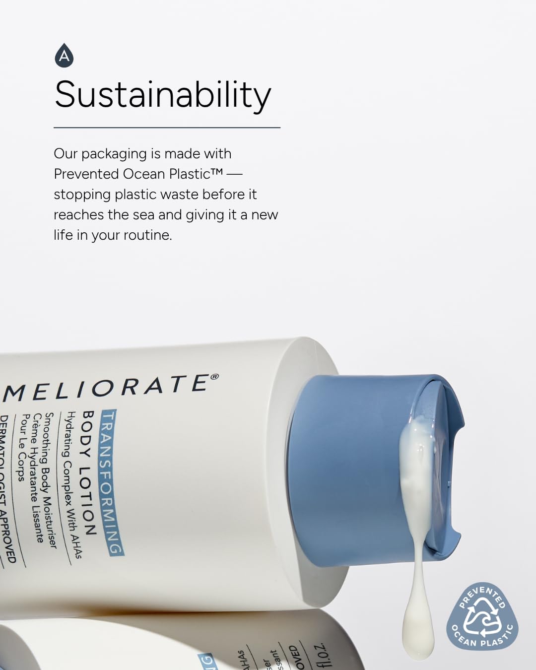 AMELIORATE Fragrance-Free Transforming Body Lotion - 300 ml | Exfoliating Moisturiser for KP & Bumpy Skin