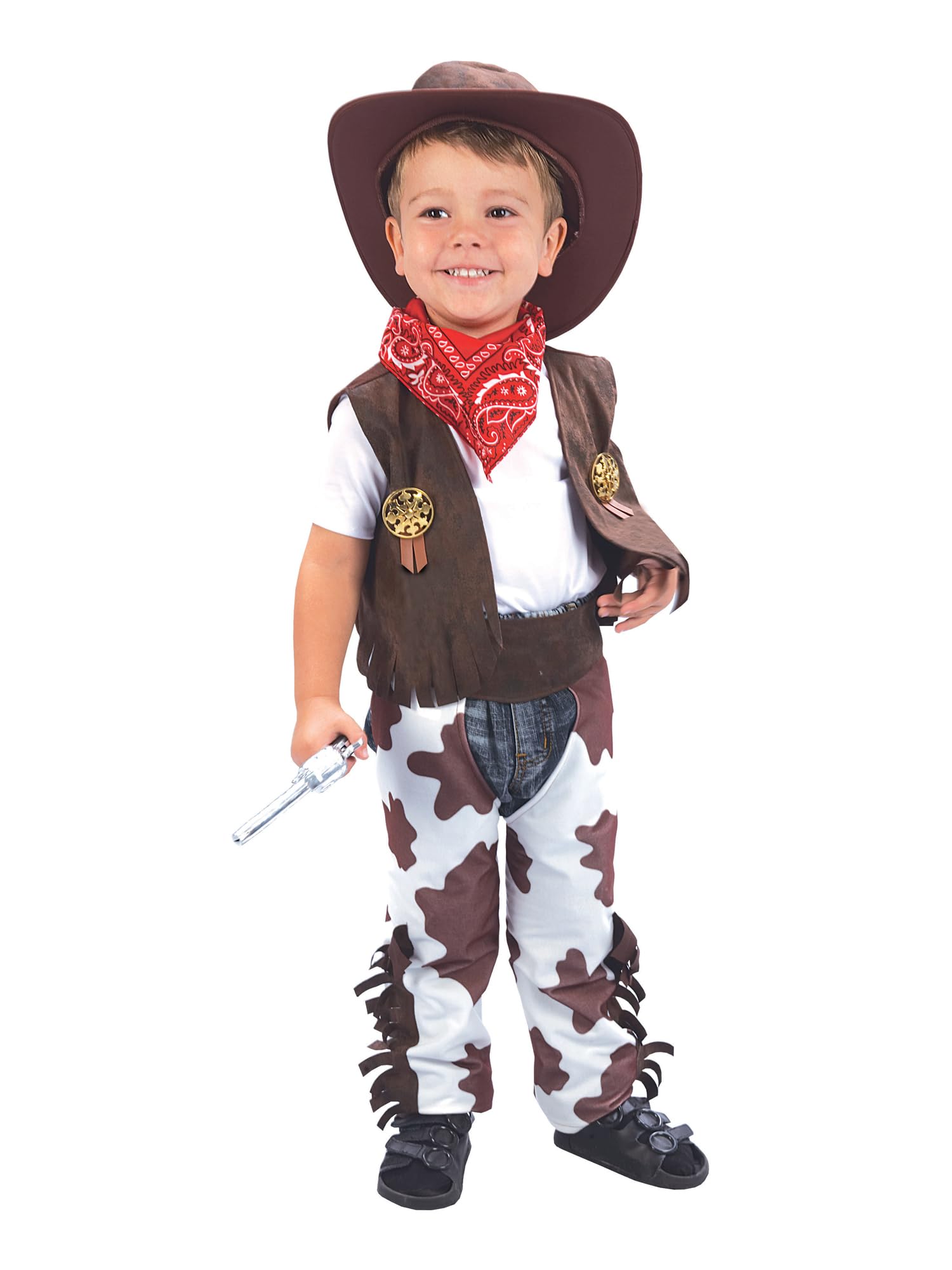 Rubies Kid & Toddler Fancy Dress Cowboy Costume - Brown, X-Small