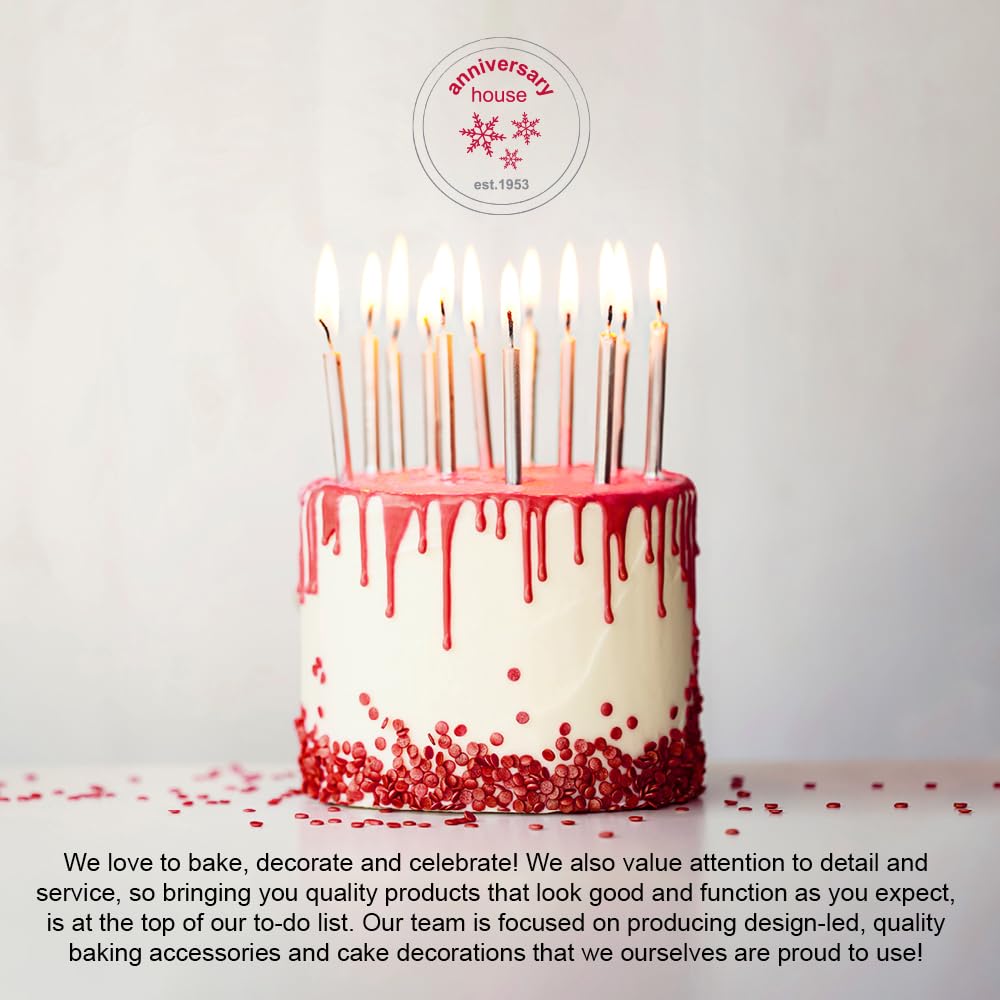 Anniversary House Reindeer Cake Toppers - 6pcs Multi-Colour Plastic Christmas Decorations, BX164 4