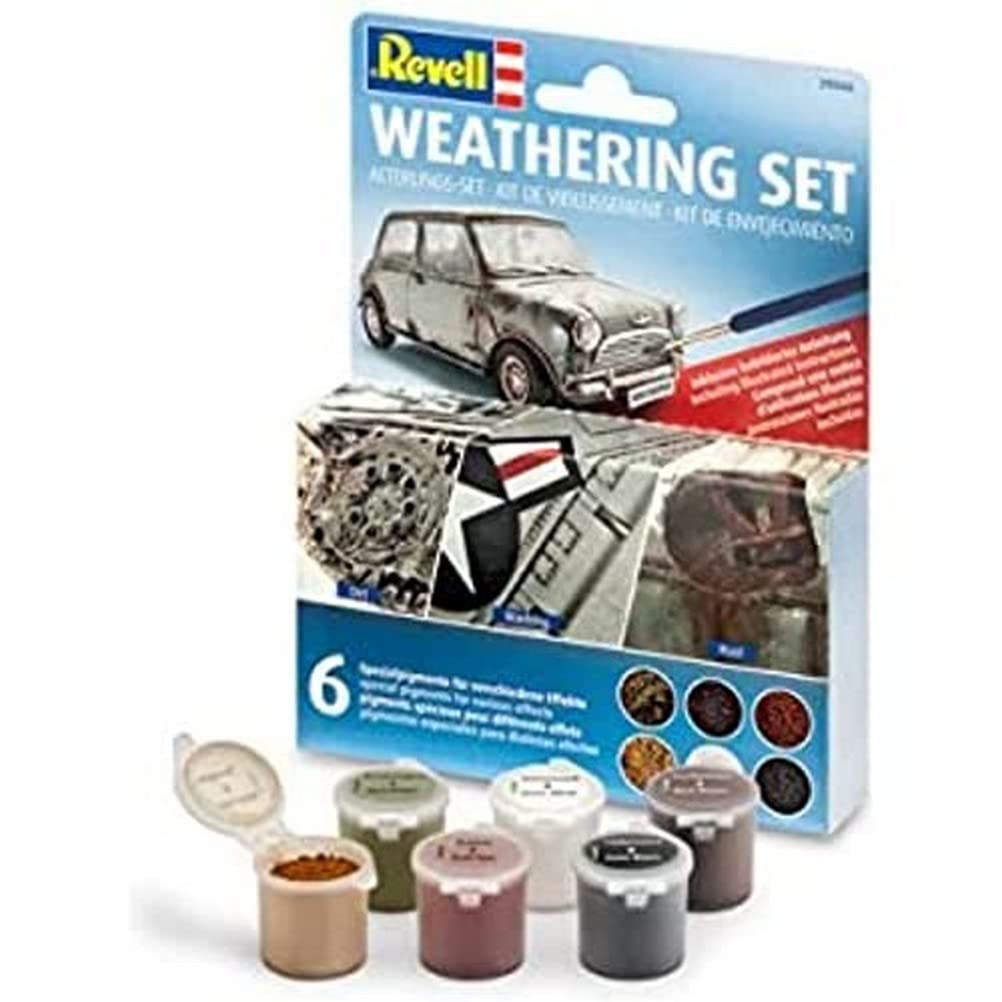 Revell 39066 Weathering Set with 6 Pigments for Model Building