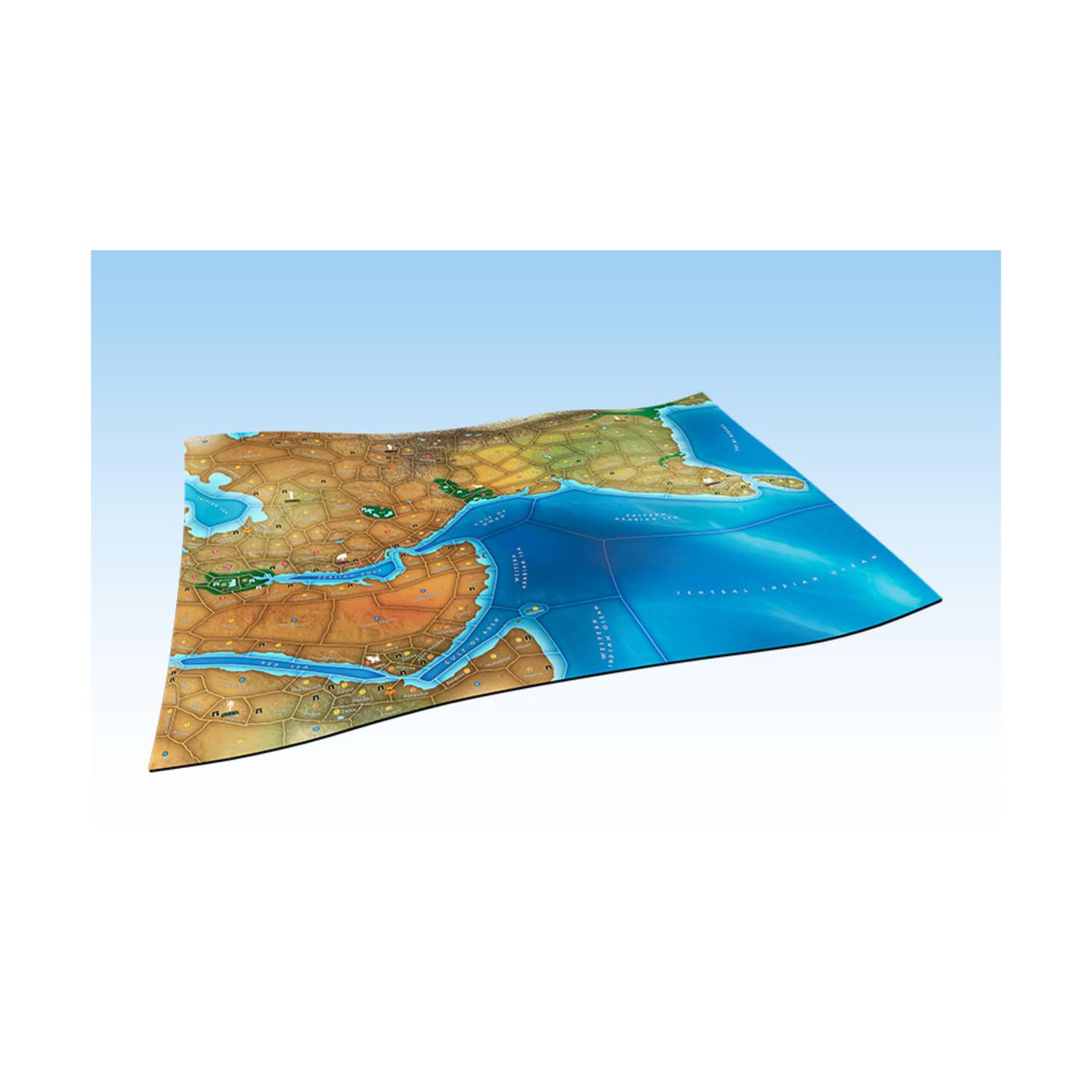 Ares Games Mega Empires: Deluxe Game Mat – The East | Neoprene | 130x90 cm