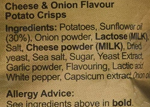 SEABRK Cheese & Onion Crisps Multipack - 6 x 25g Bags | Gluten Free 4