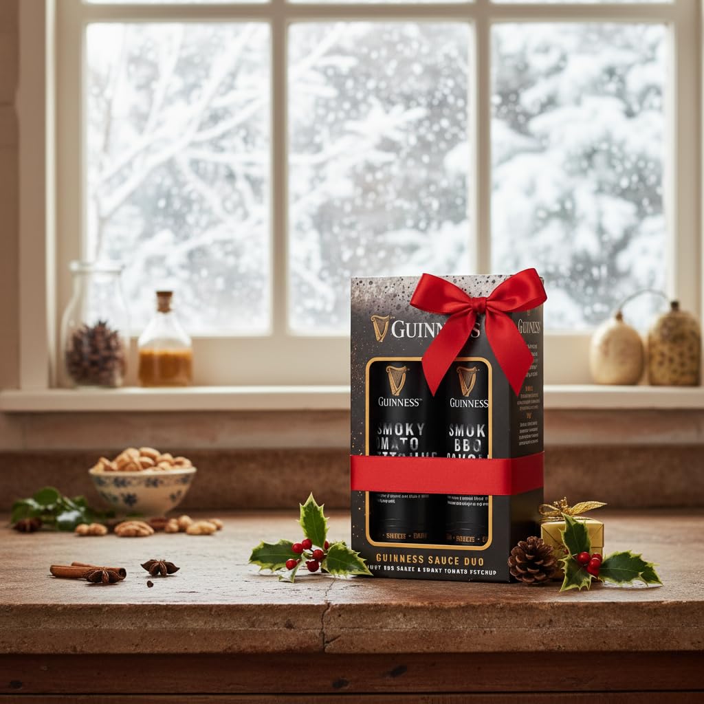 Guinness - Duo Barbecue Sauces Gift Set with Smoky BBQ Sauce & Tomato Ketchup