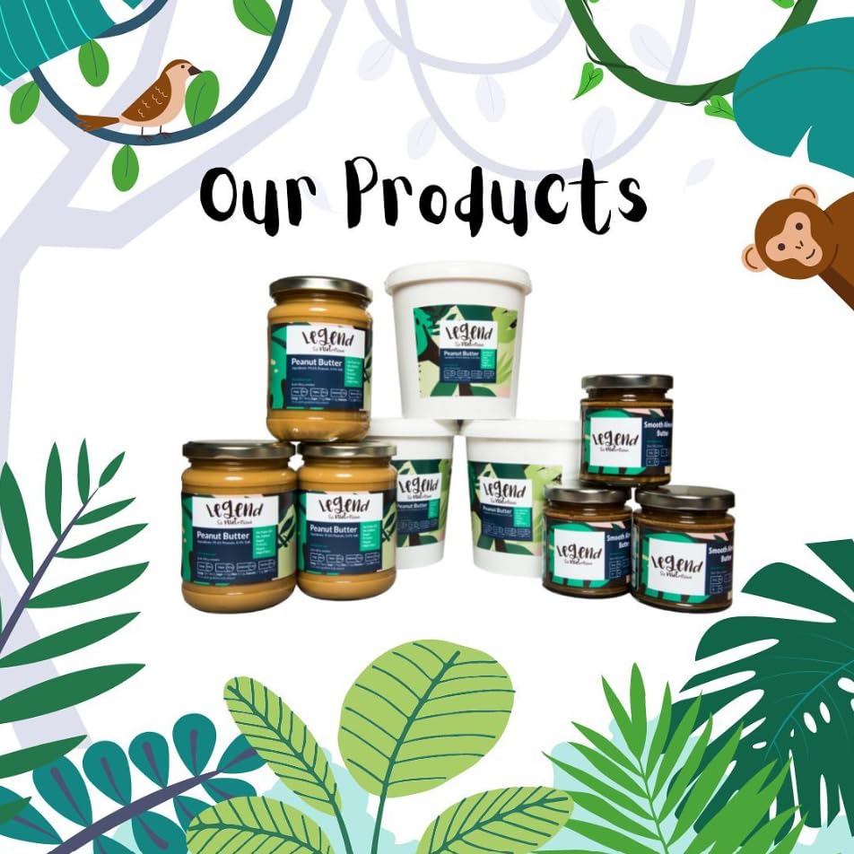 Legend Crunchy Almond Butter (1kg), 100%, Natural, Vegan, No Added Sugar, High in Protein & Fibre 4